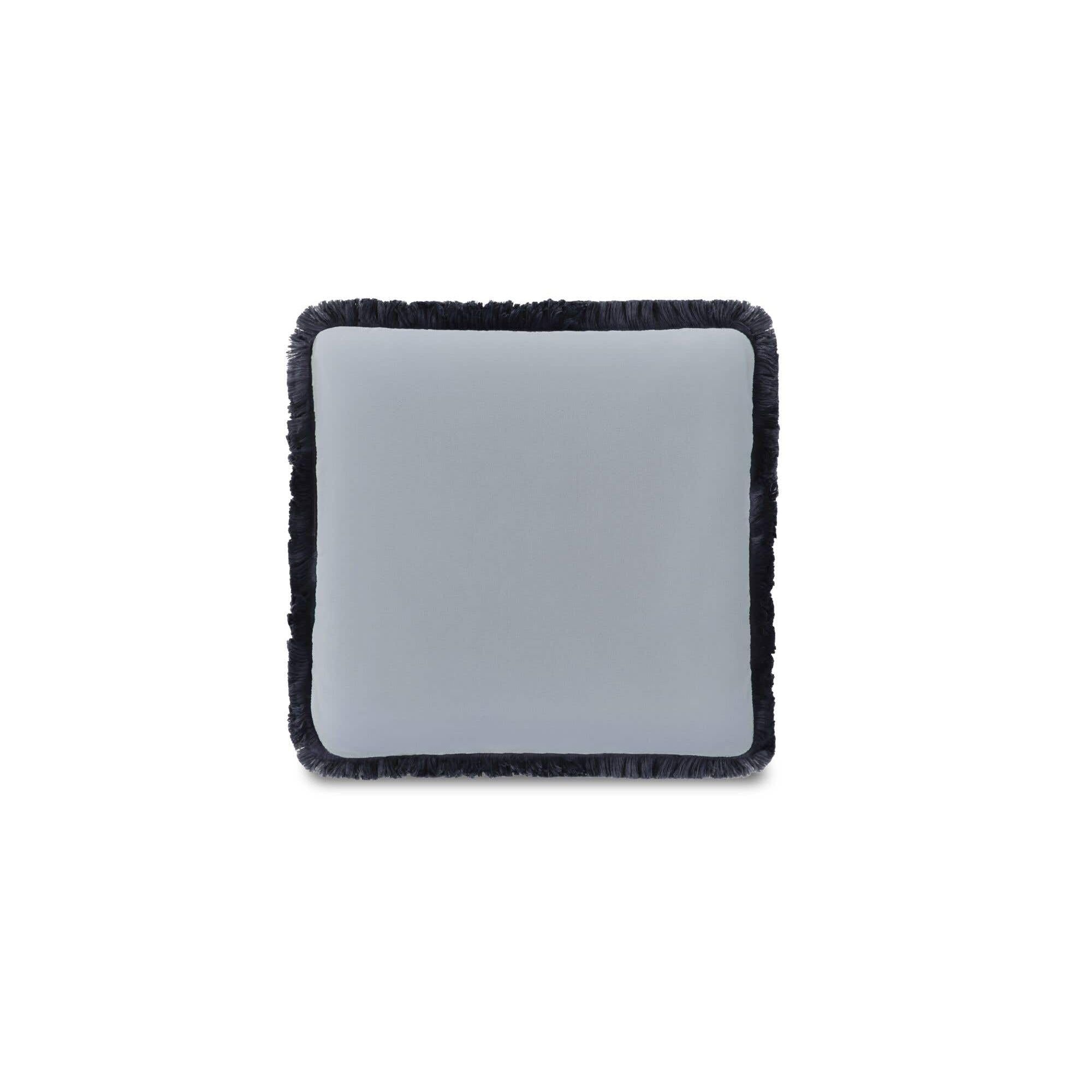 Moe's Home Yasmin Square Cushion Light Blue Faux Mohair - Image 1