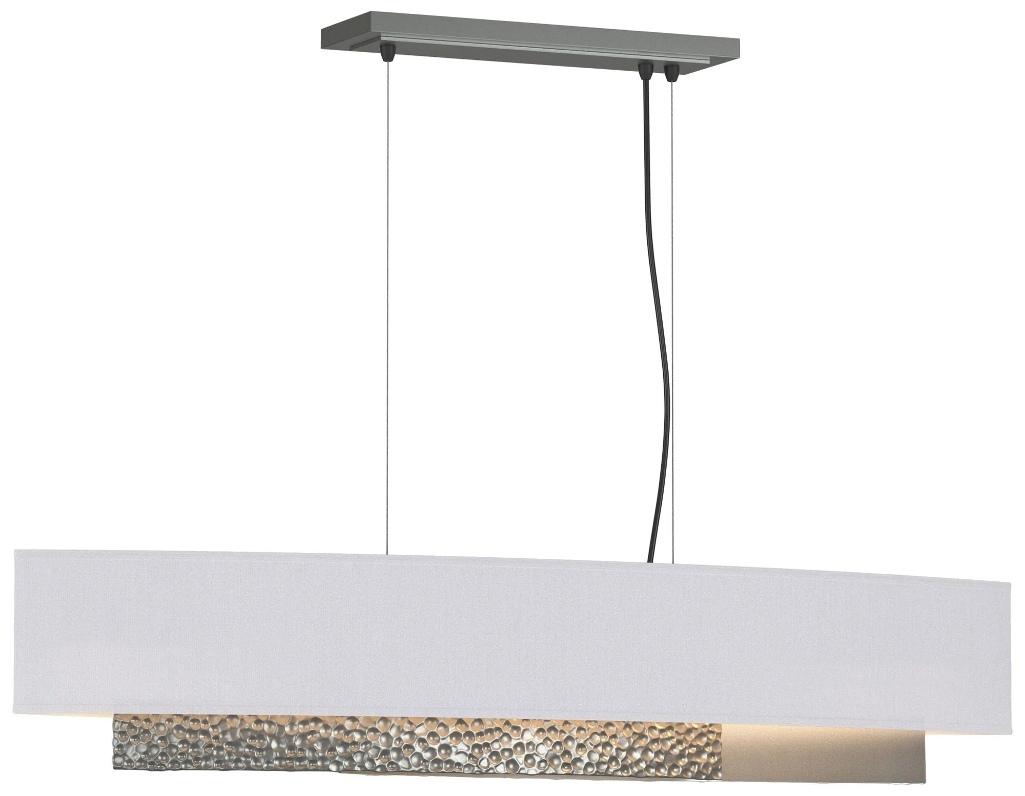 Oceanus 42"W Vintage Platinum Standard Pendant w/ Anna Shade - Image 1