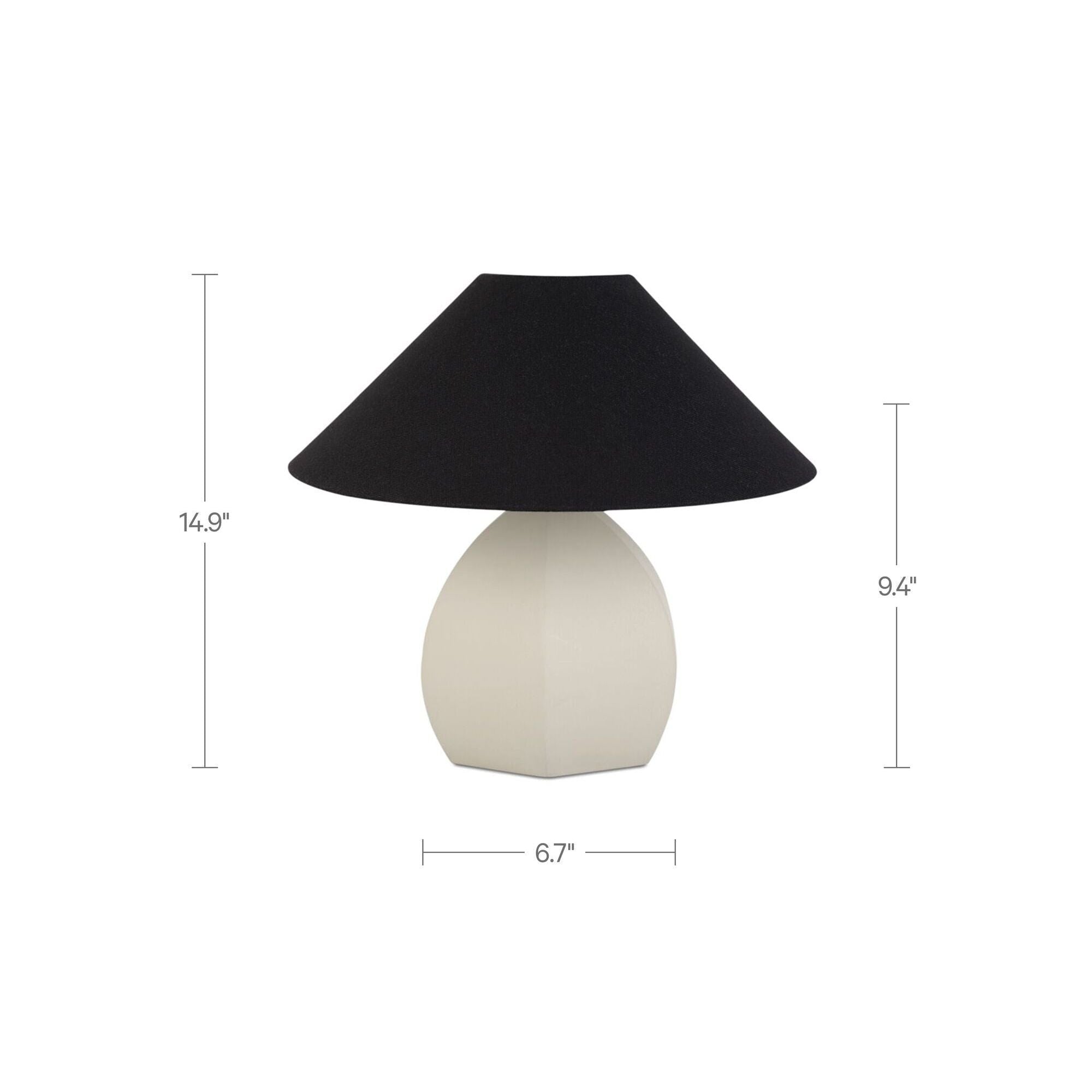 Moe's Home Keeley Table Lamp White - Image 3