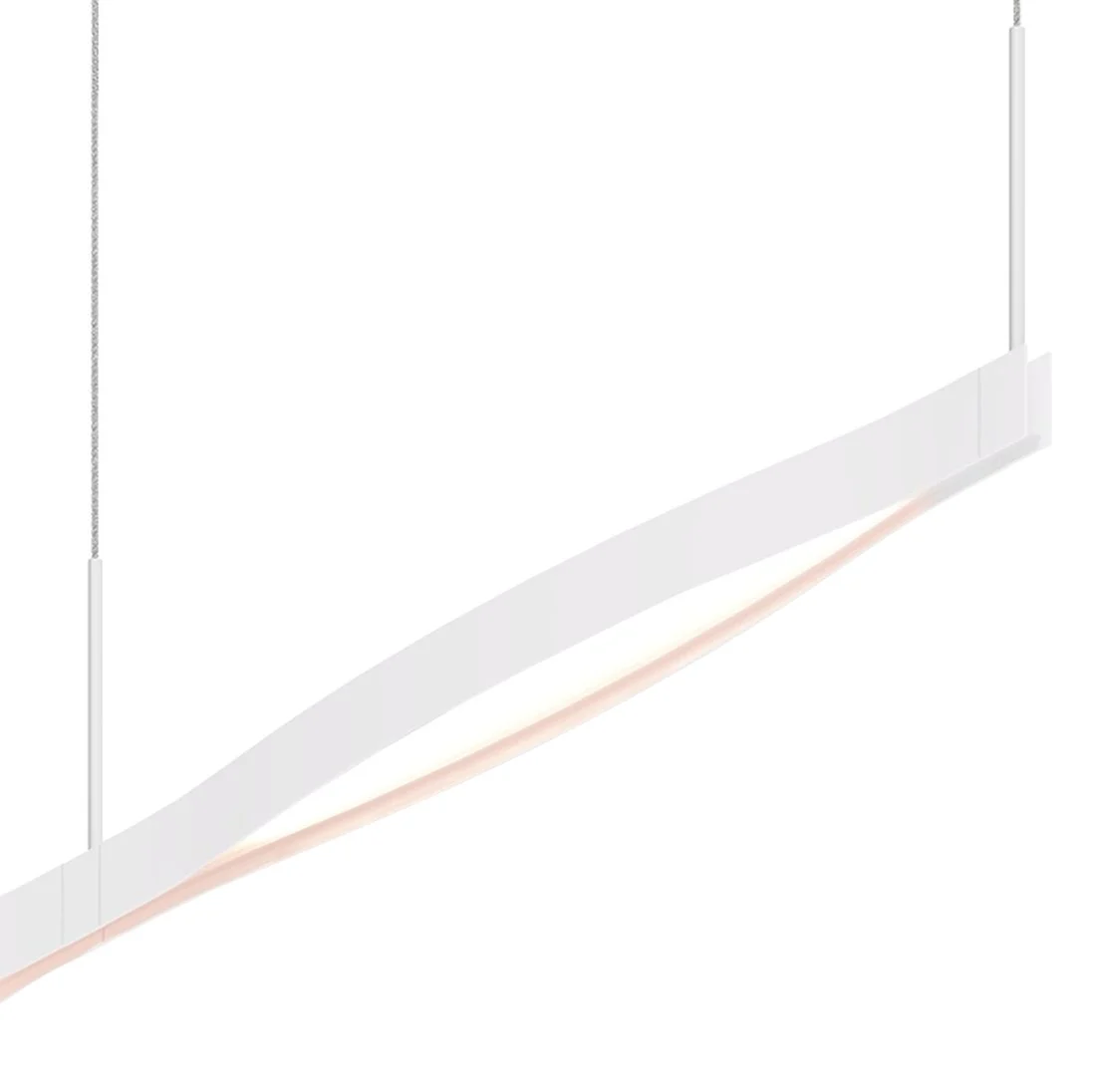 Ola 55" Wide Satin White LED Kitchen Island Light Pendant - Image 3