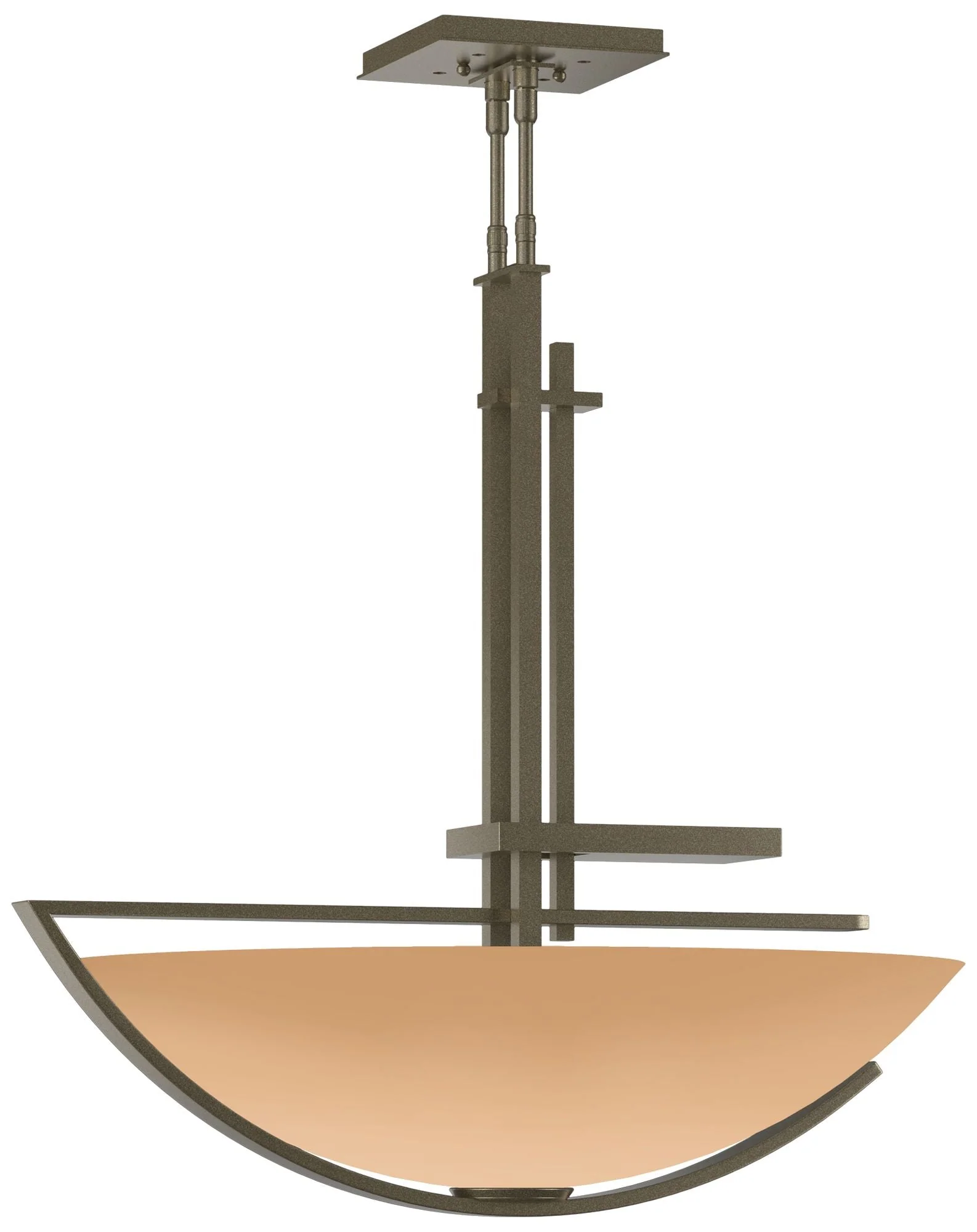 Ondrian 26" Wide Soft Gold Standard Pendant With Sand Glass Shade - Image 1