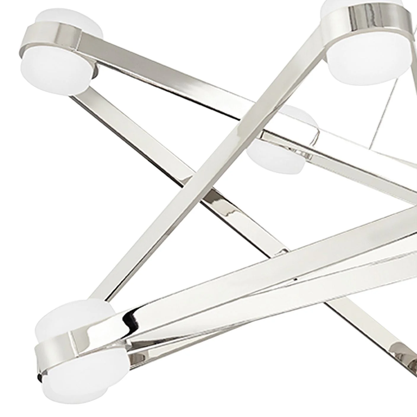 Orbit 56 1/2" Wide Polished Nickel 12-Light LED Chandelier - Image 2