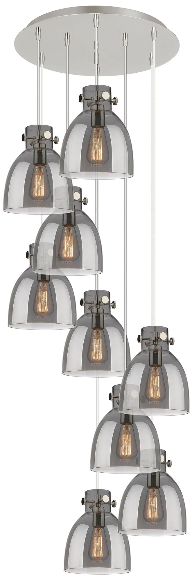 Owego 36.88"W 5 Light Brushed Satin Nickel Linear Pendant w/ Clear Sha - Image 1