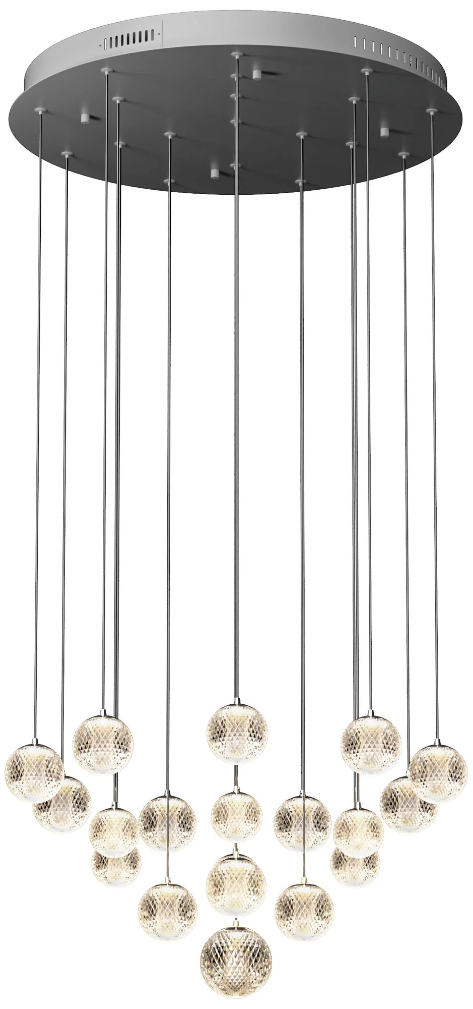 PageOne Lighting Meissa 29.5 Inch LED 19-Head Height Adjustable Chandelier - Image 1