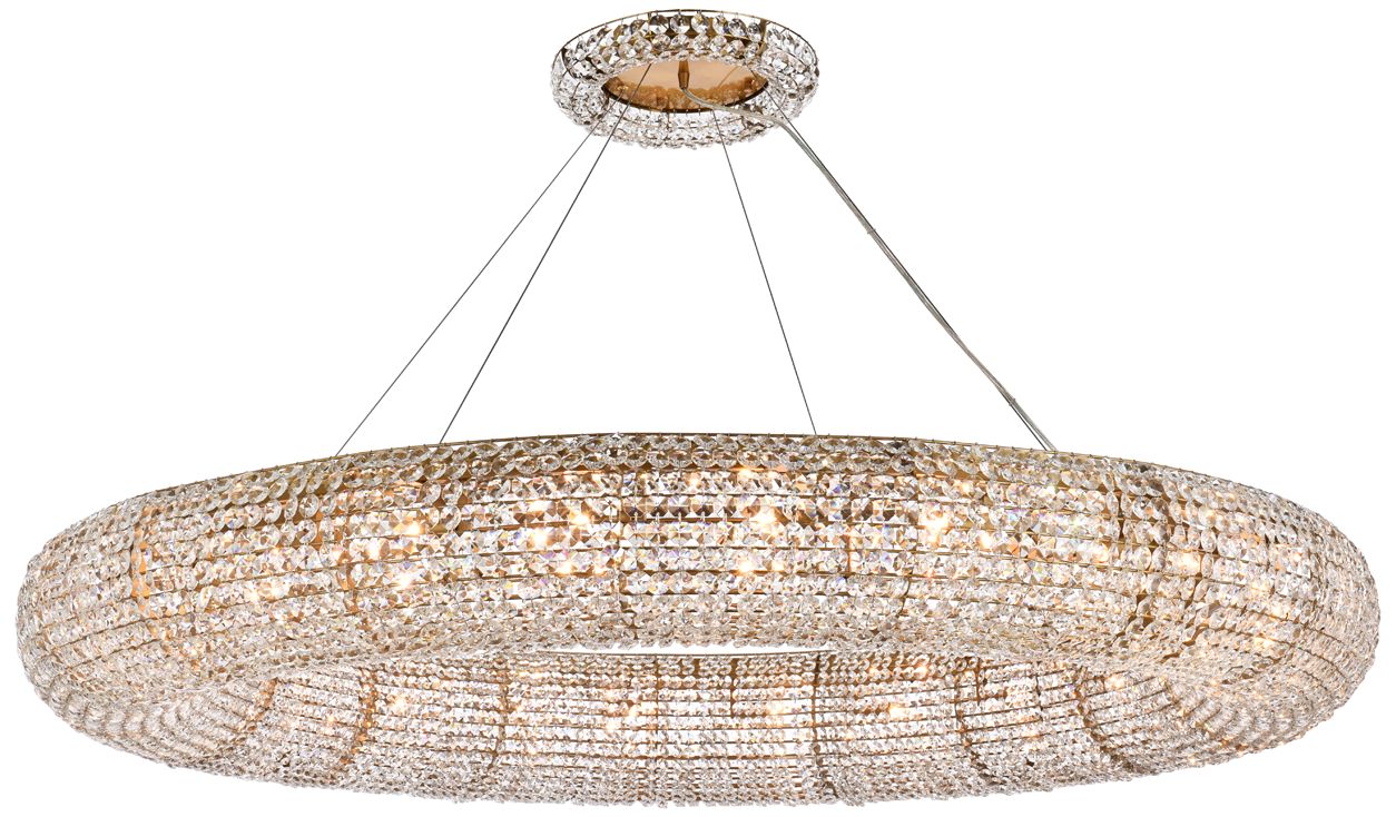 Paris 24 Lt Brass Chandelier Clear - Image 1