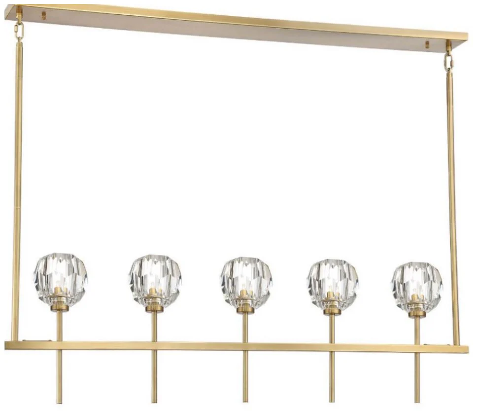 Parisian 5-Light 46" Linear Crystal Chandelier - Image 1