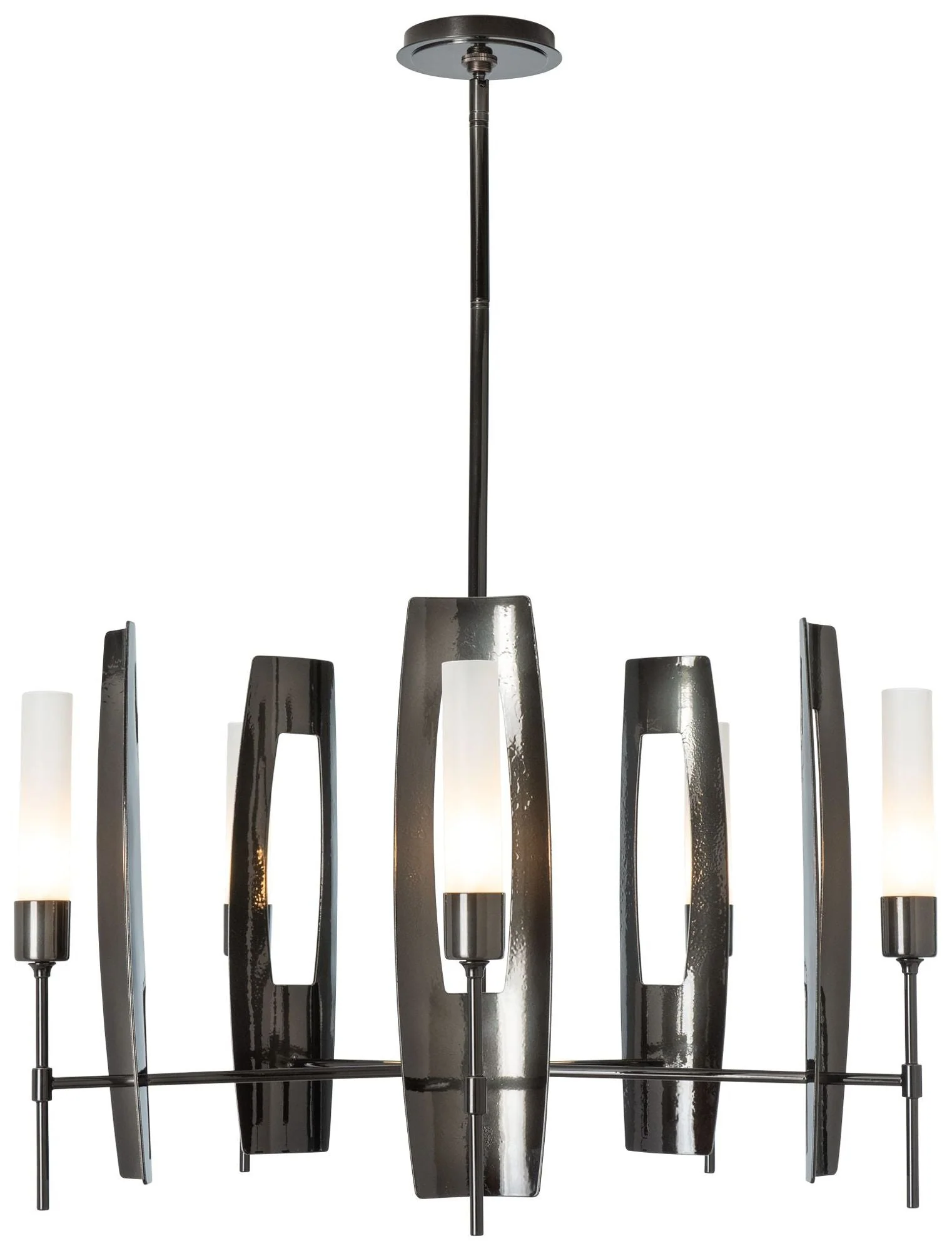 Passage 30.3" Wide 5-Light Ink Circular Pendant With Frosted Glass Sha - Image 1