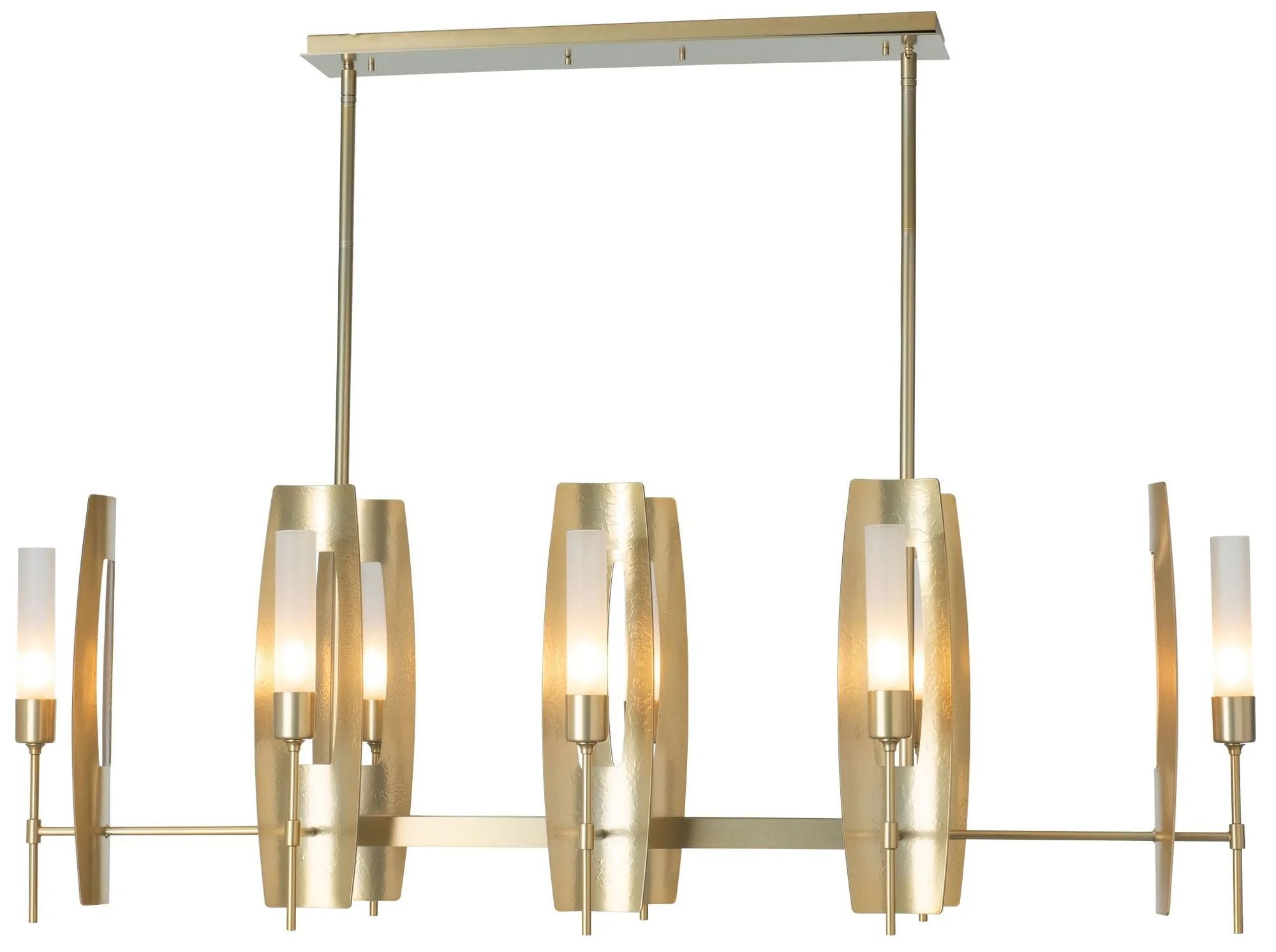 Passage 52.1" Wide 8-Light Ink Pendant With Frosted Glass Shade - Image 1