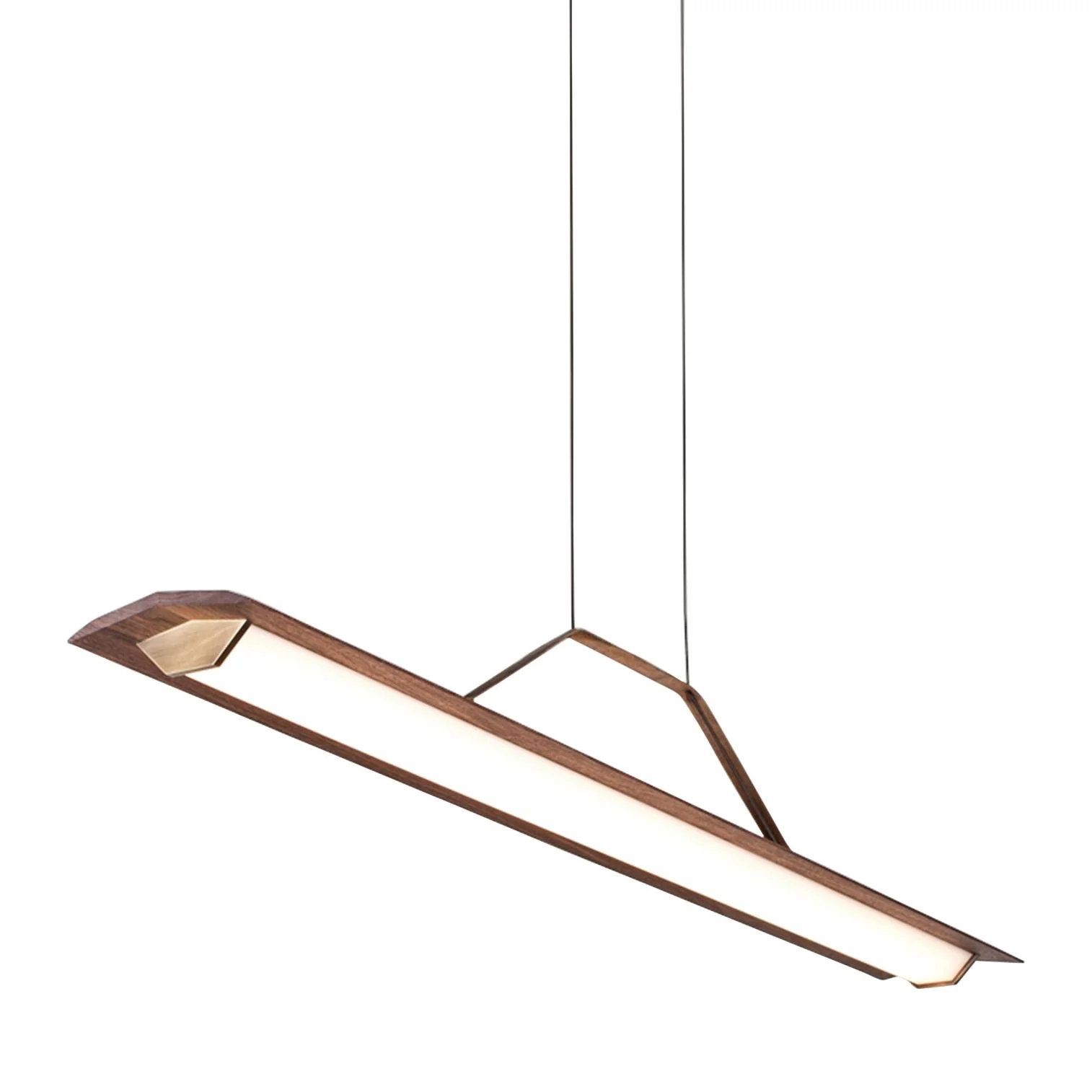 Penna 64 1/2"W Brass 2700K LED Kitchen Island Light Pendant - Image 3