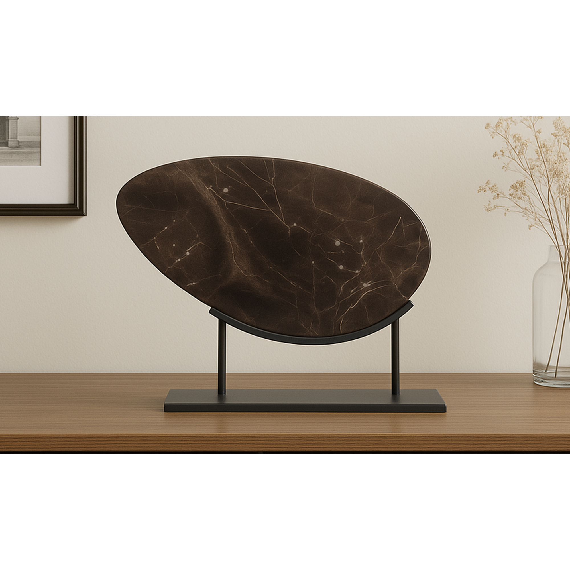 Moe's Home Galen Sculpture Saint Laurent Brown Marble - Image 2