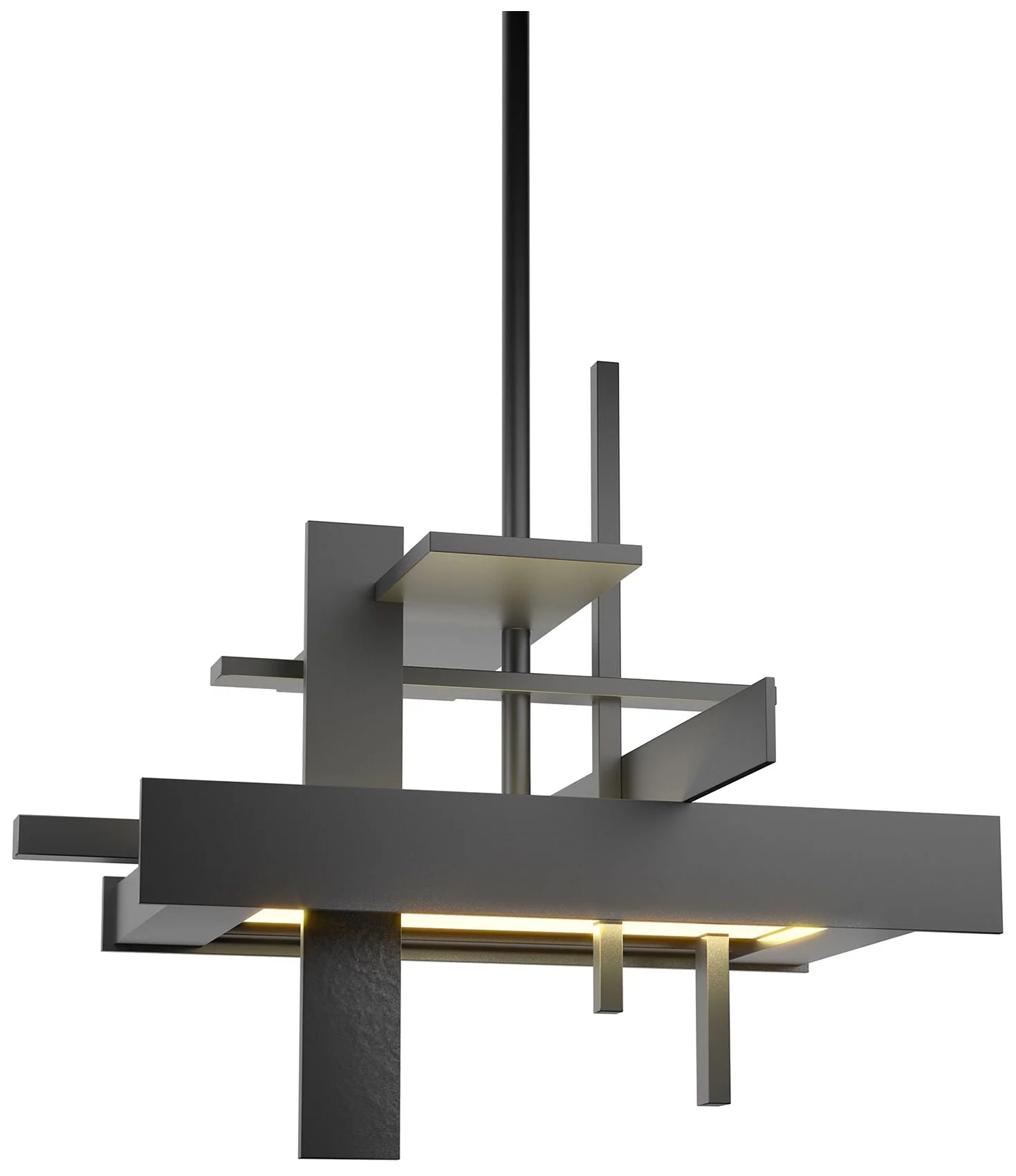 Planar 12.1" Wide Small Black LED Pendant - Image 1