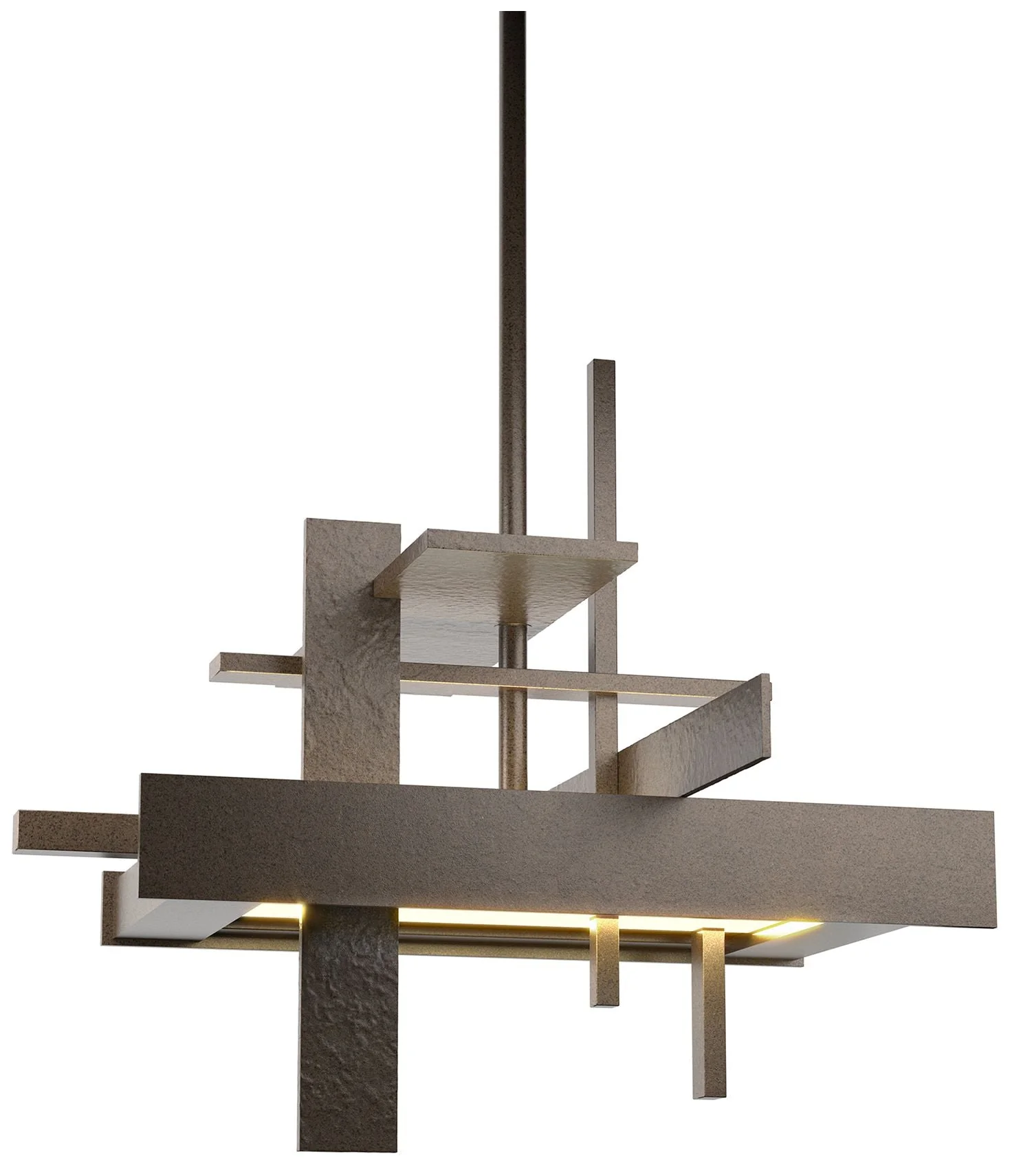 Planar 12.1" Wide Small Bronze LED Pendant - Image 1
