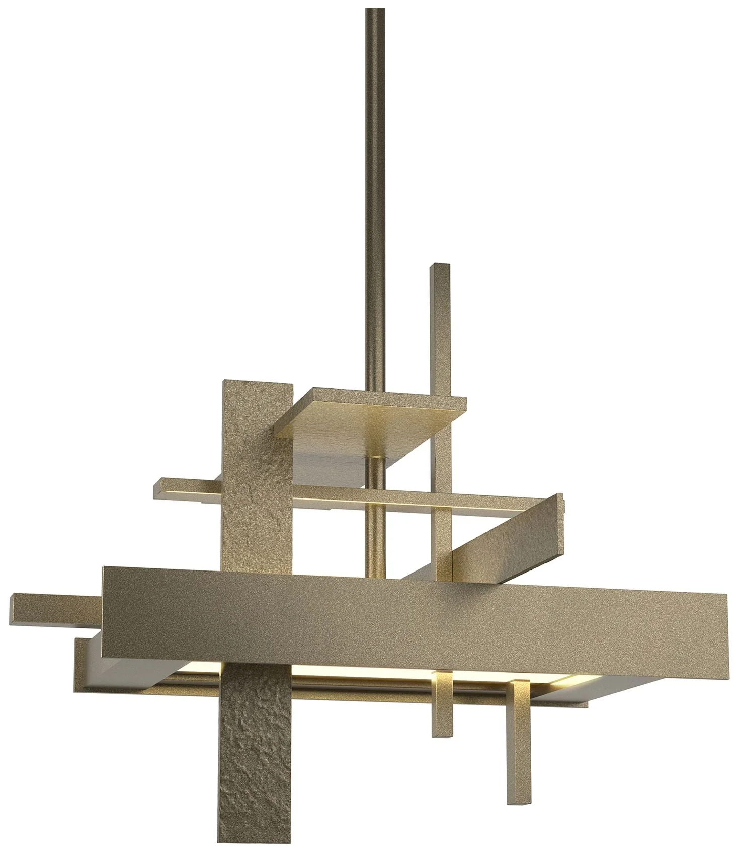 Planar 12.1" Wide Small Soft Gold LED Pendant - Image 1