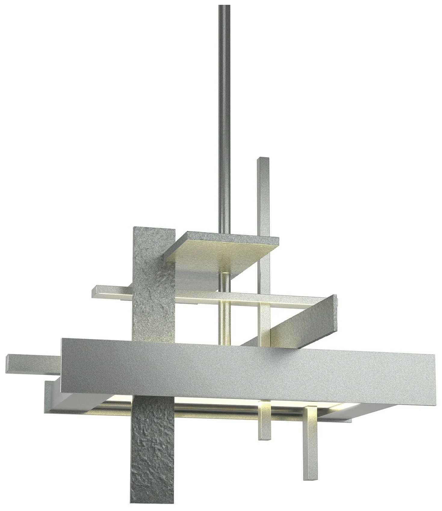 Planar 12.1" Wide Small Vintage Platinum LED Pendant - Image 1