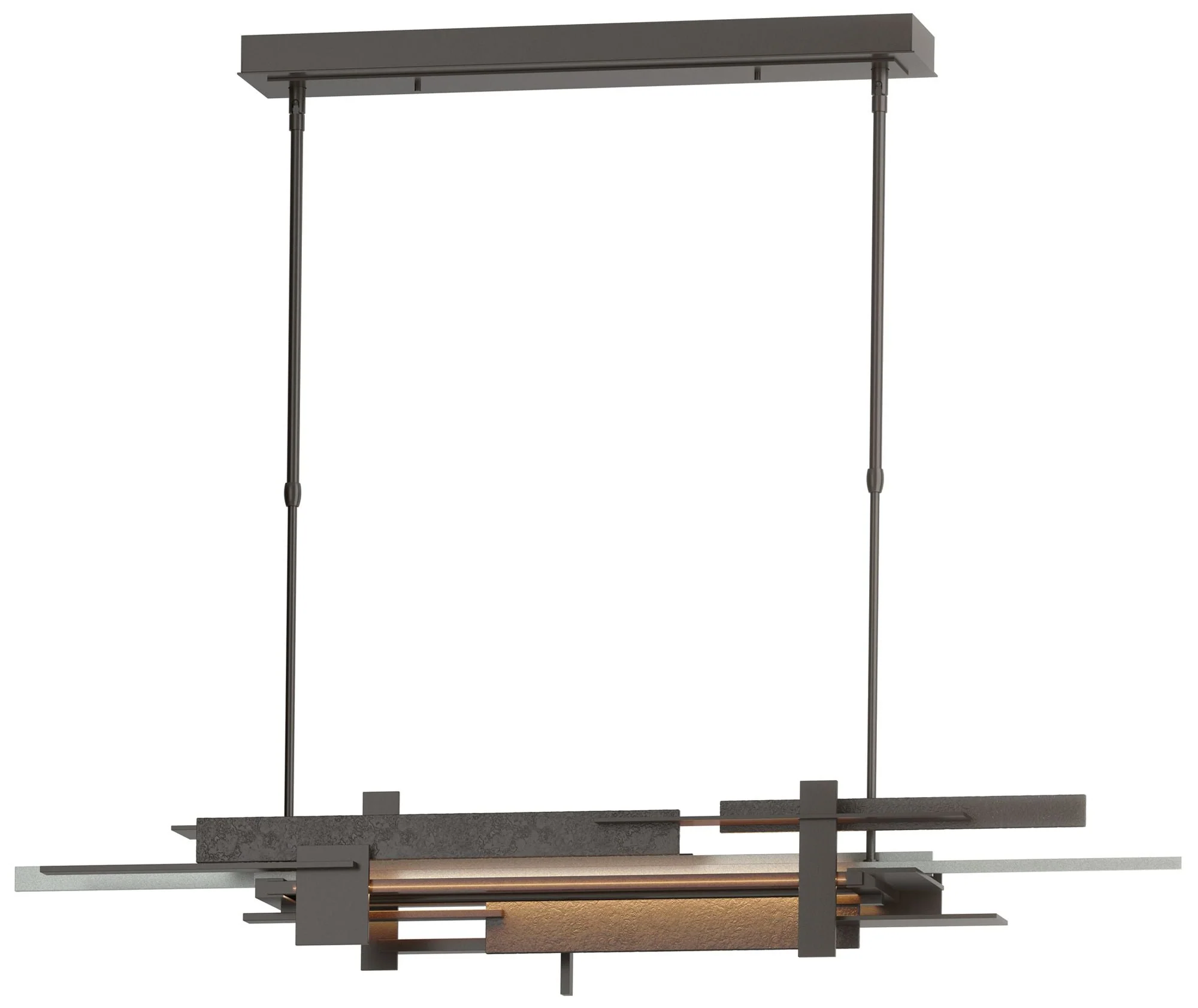 Planar 48.3"W  Accented Oil Rubbed Bronze Standard LED Pendant - Image 1