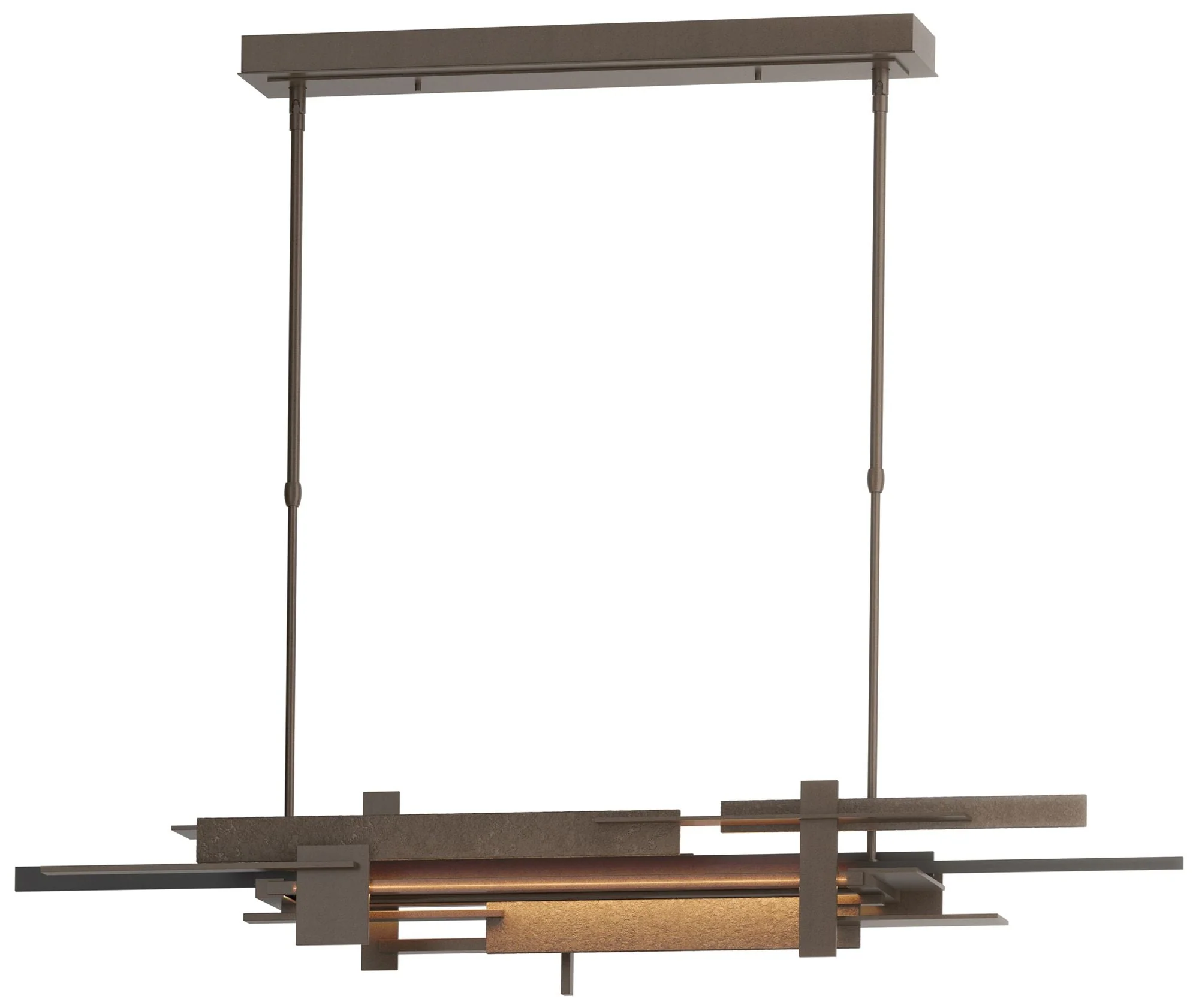 Planar 48.3"W Black Accented Bronze Standard LED Pendant - Image 1