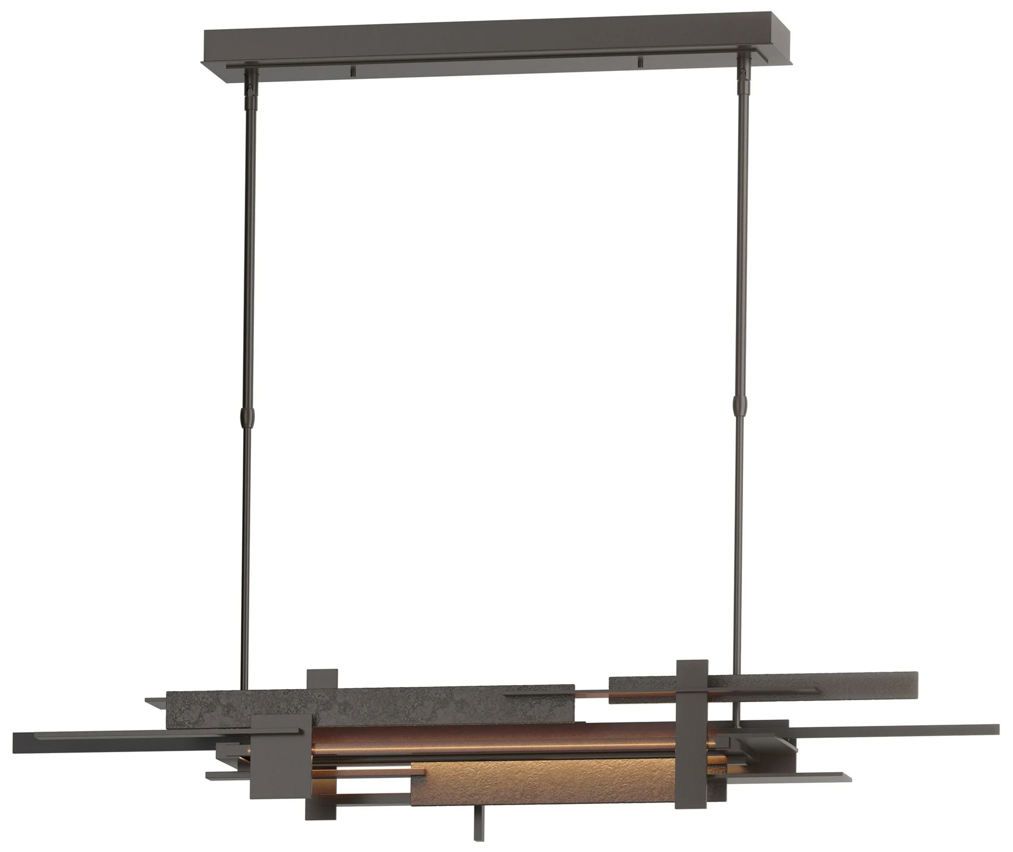 Planar 48.3"W Black Accented Oil Rubbed Bronze Standard LED Pendant - Image 1
