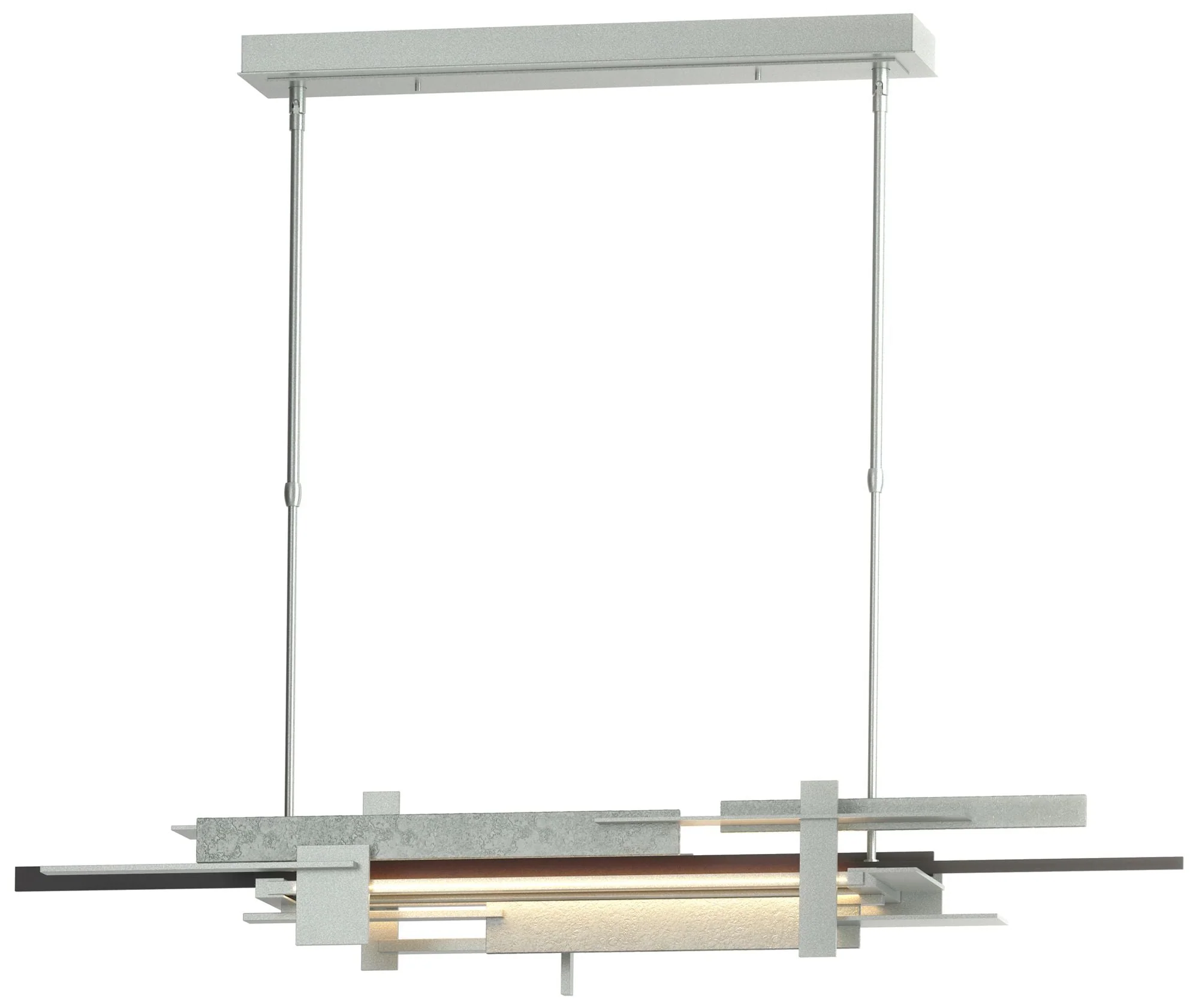 Planar 48.3"W Black Accented Vintage Platinum Standard LED Pendant - Image 1