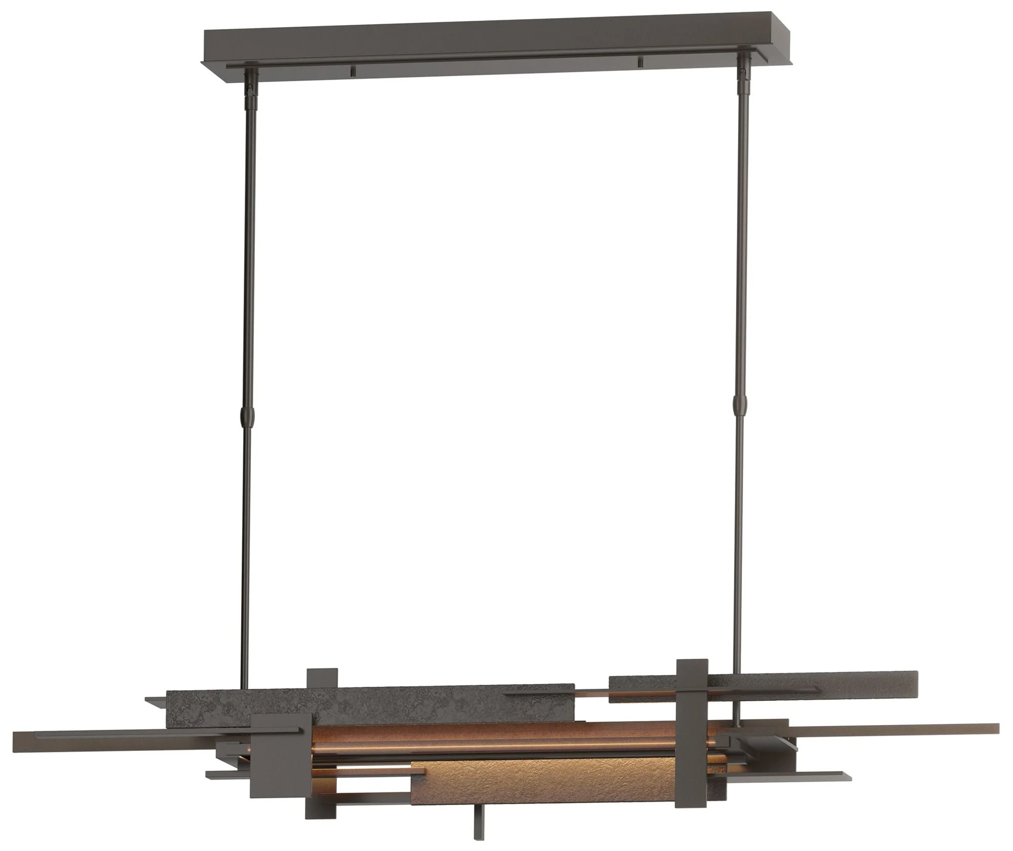 Planar 48.3"W Bronze Accented Oil Rubbed Bronze Standard LED Pendant - Image 1