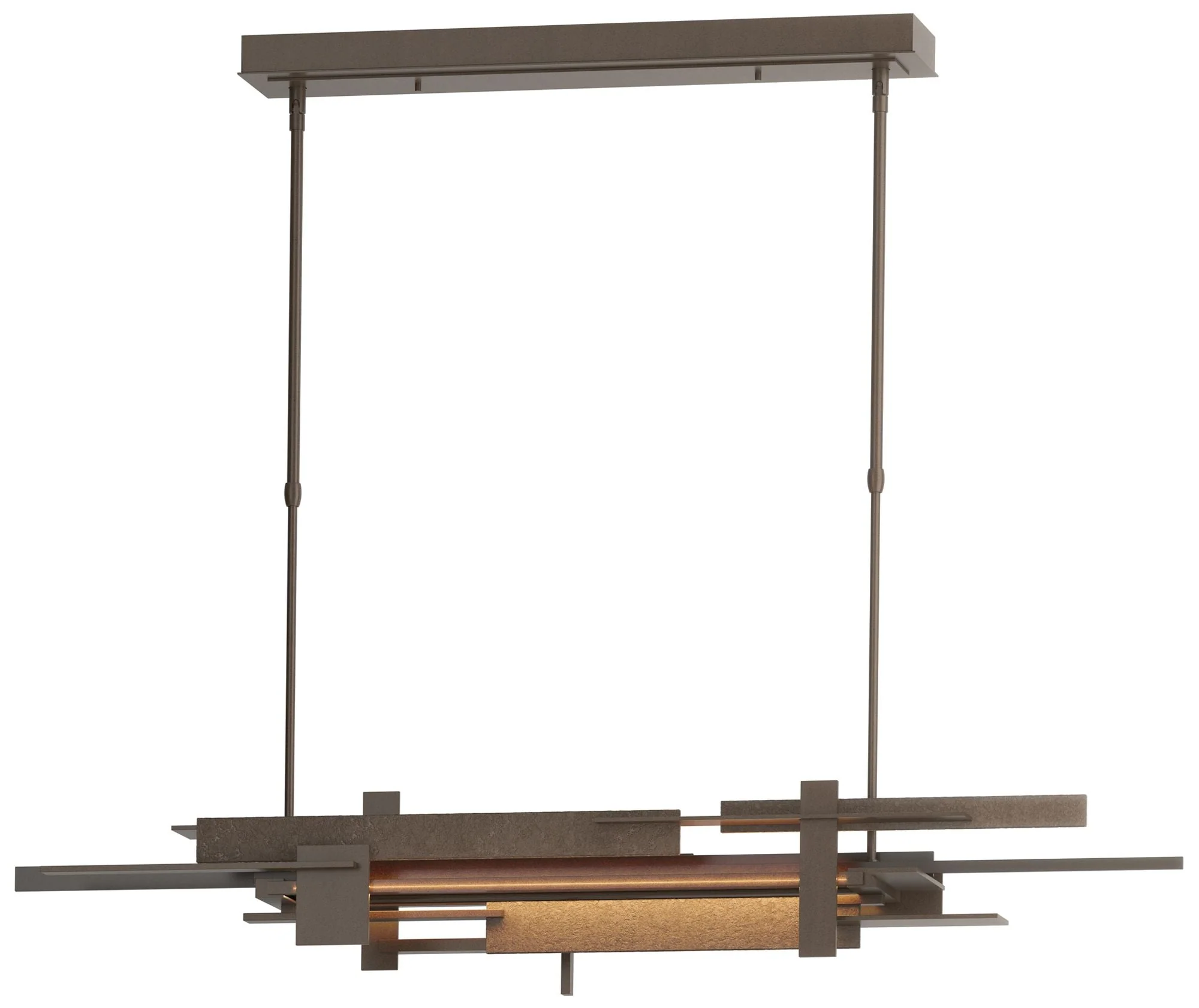 Planar 48.3"W Oil Rubbed Bronze Accented Bronze Standard LED Pendant - Image 1