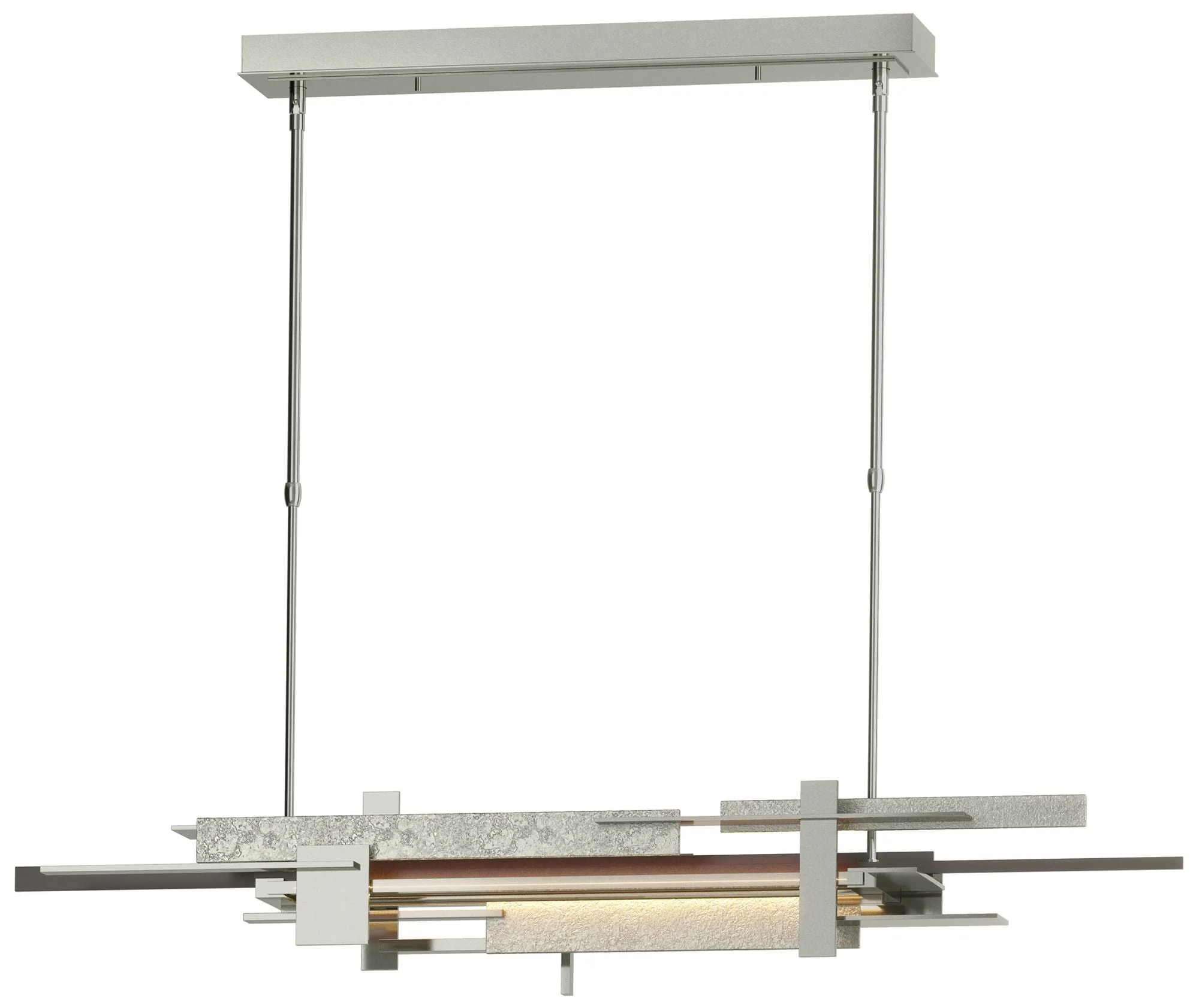 Planar 48.3"W Oil Rubbed Bronze Accented Sterling Standard LED Pendant - Image 1