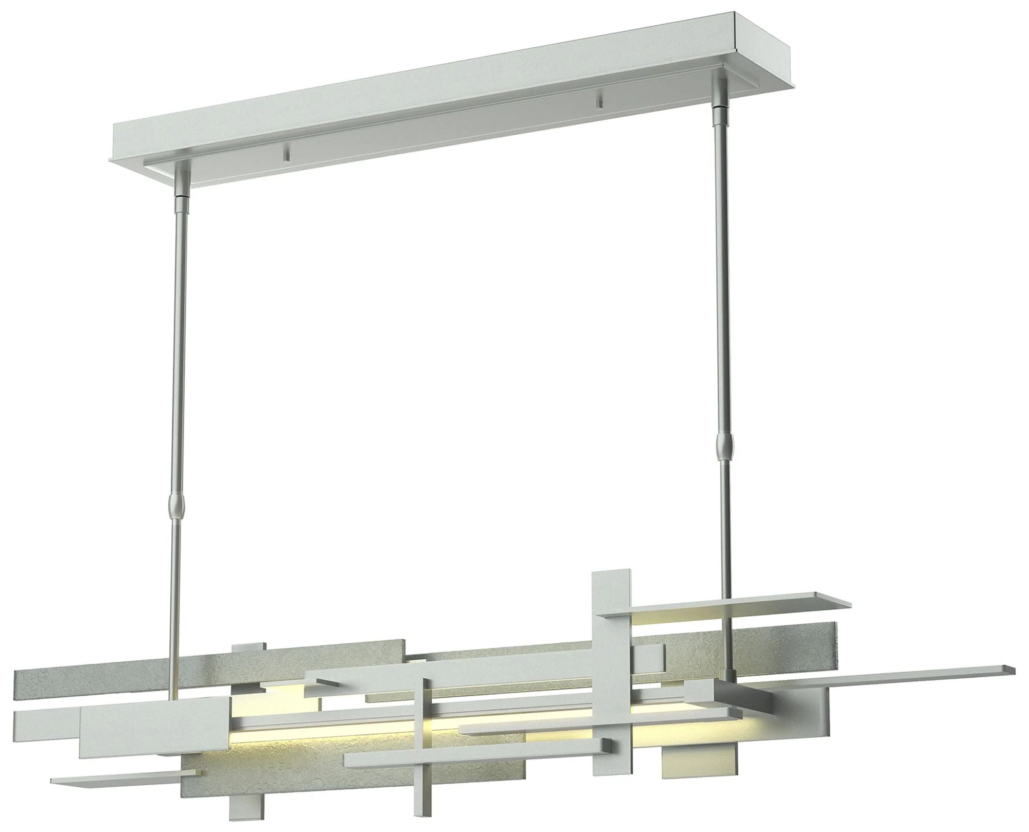 Planar Large LED Pendant - Vintage Platinum Finish - Standard Height - Image 1