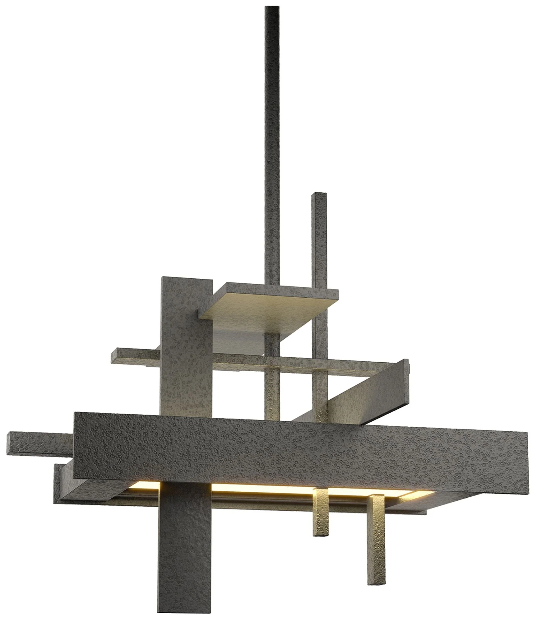 Planar Small LED Pendant - Natural Iron Finish - Standard Height - Image 1