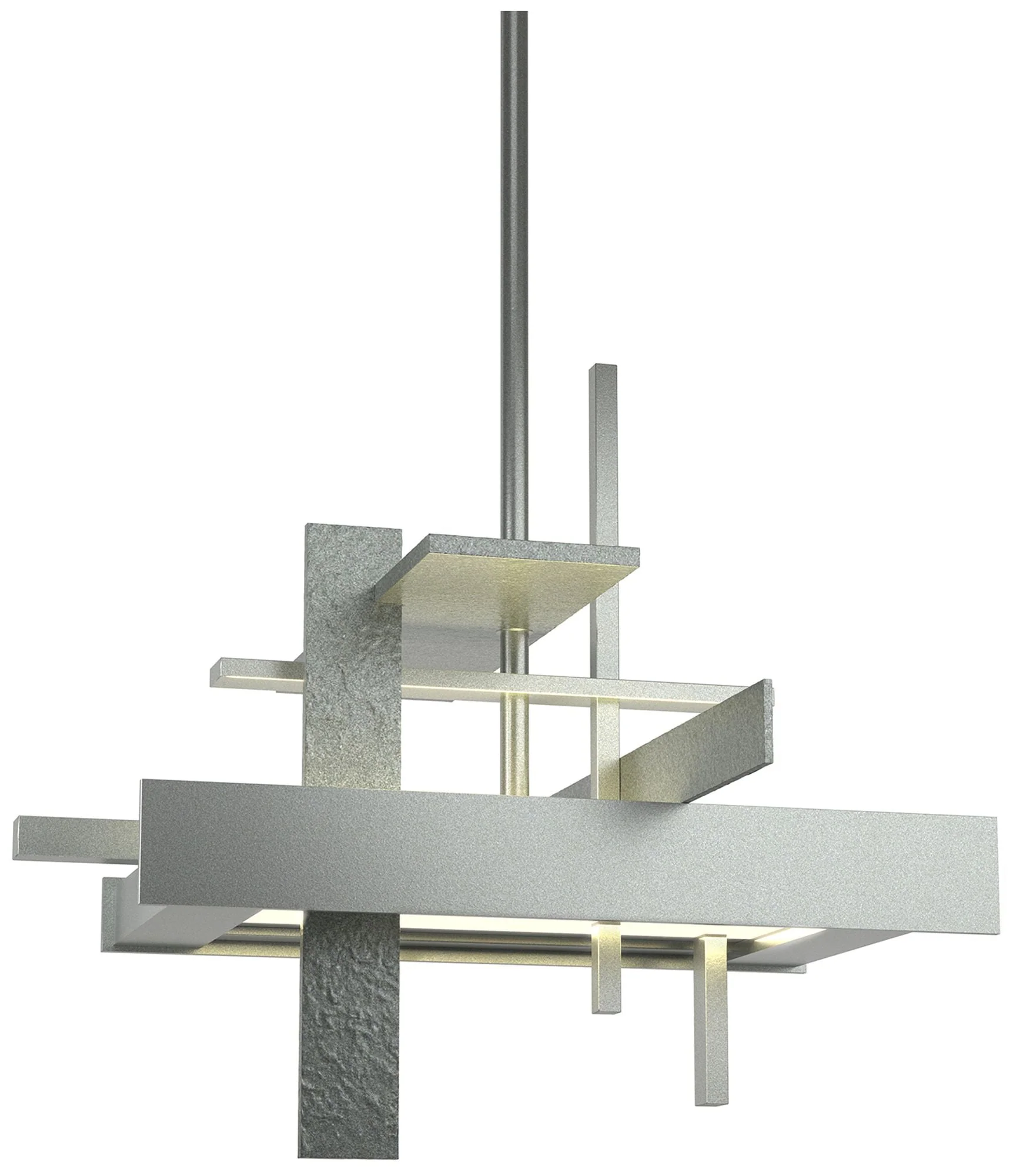 Planar Small LED Pendant - Vintage Platinum Finish - Standard Height - Image 1