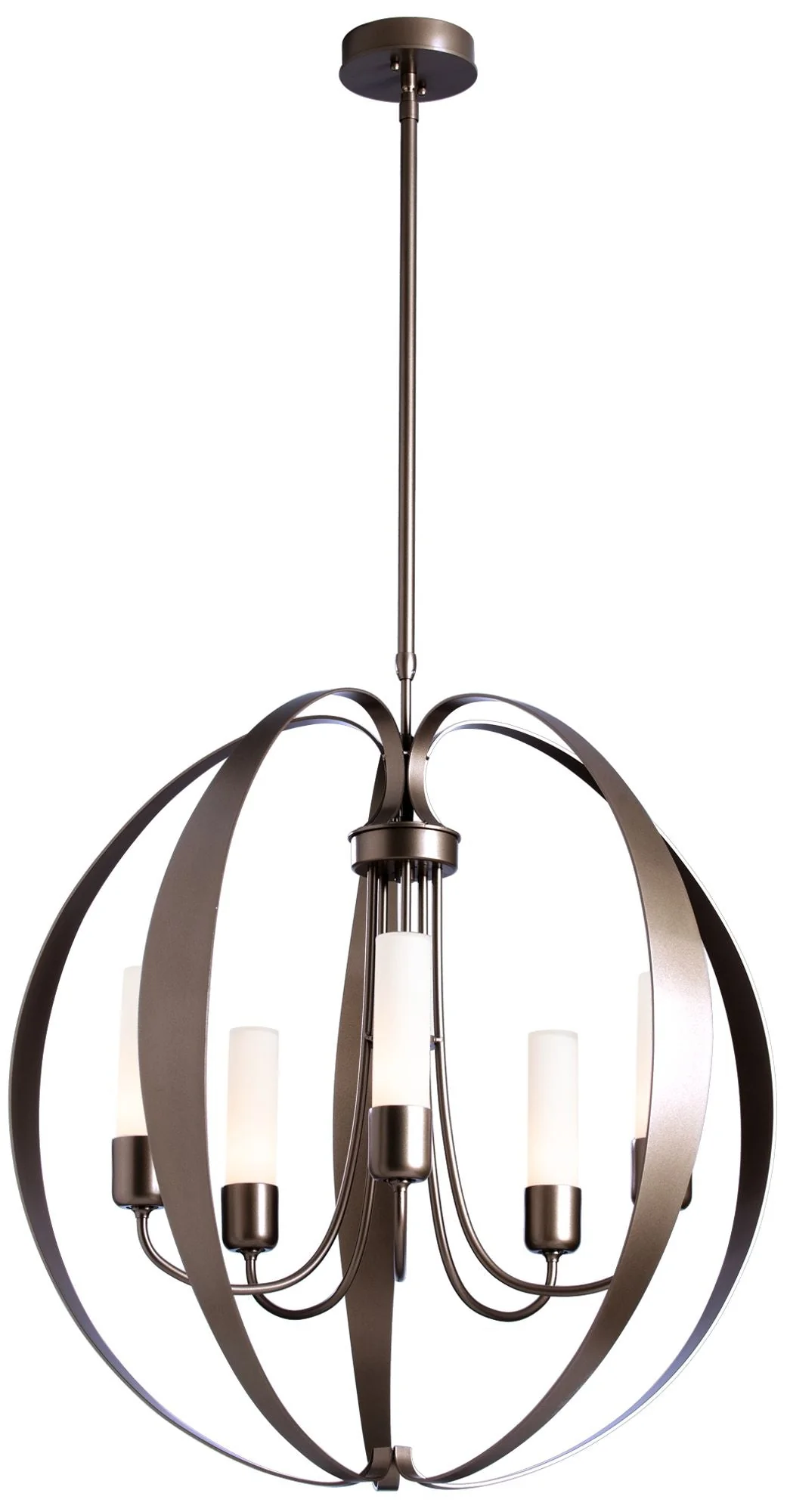 Pomme Outdoor Pendant - Dark Smoke Finish - Opal Glass - Standard - Image 1