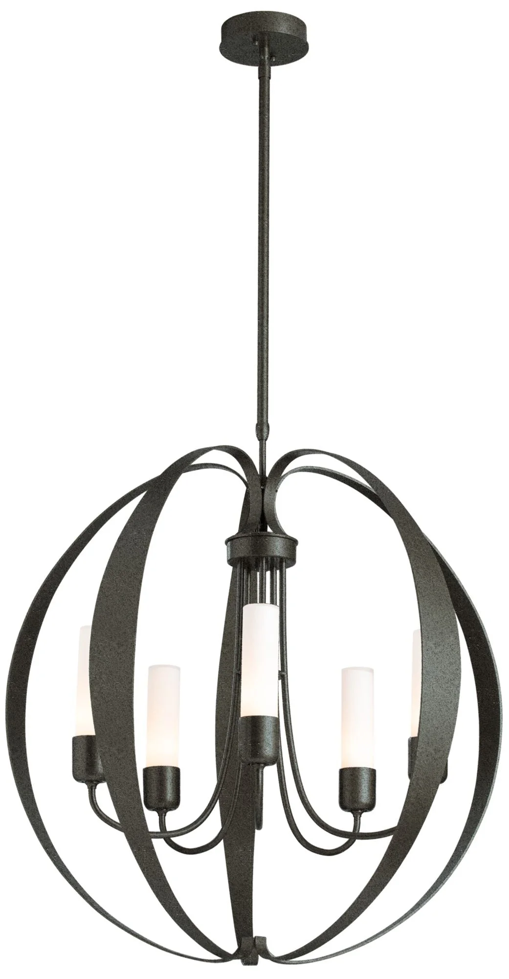 Pomme Outdoor Pendant - Natural Iron Finish - Opal Glass - Standard - Image 1