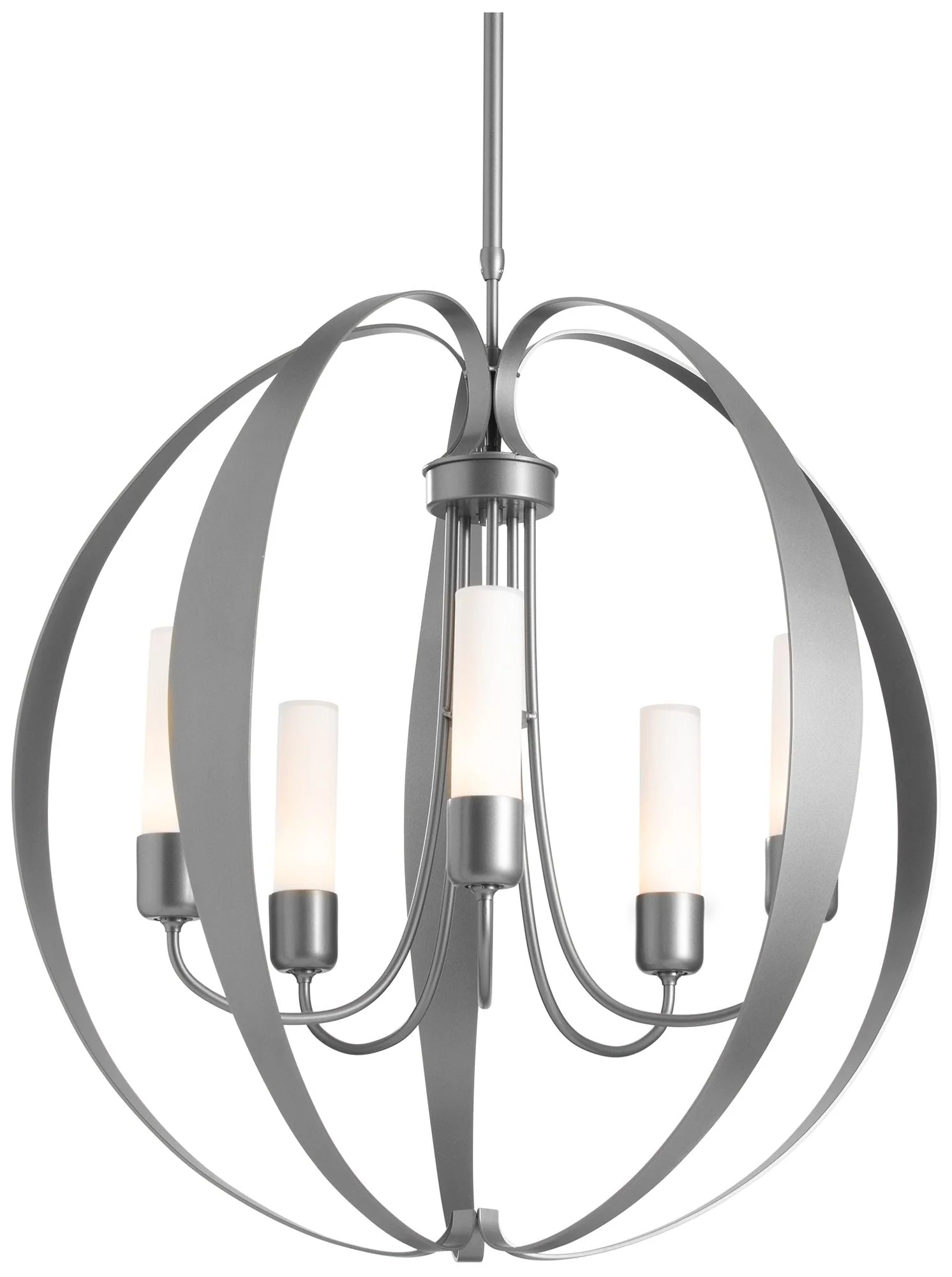 Pomme Outdoor Pendant - Steel Finish - Opal Glass - Standard - Image 1