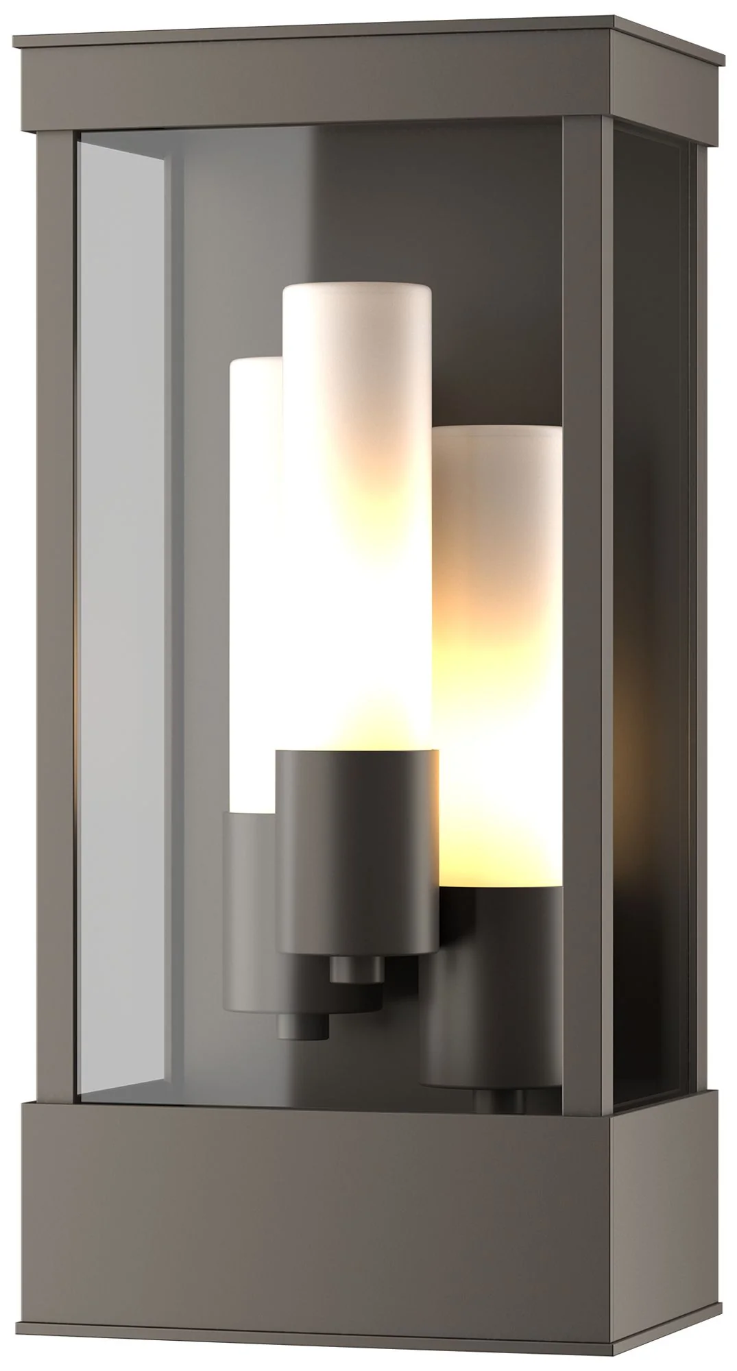 Portico Outdoor Sconce - Smoke Finish - Opal Glass - Image 1