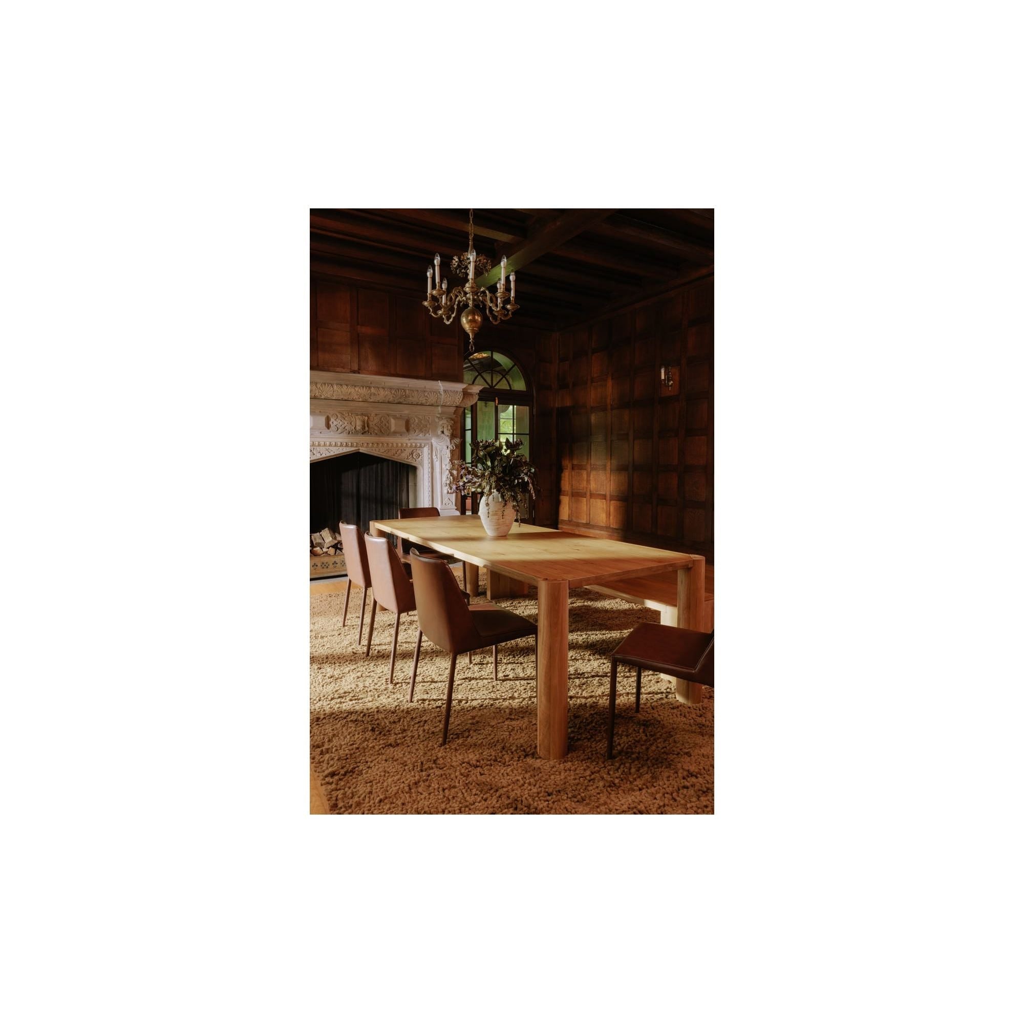 Moe's Home Post Large Table Large Natural Oak - Image 3