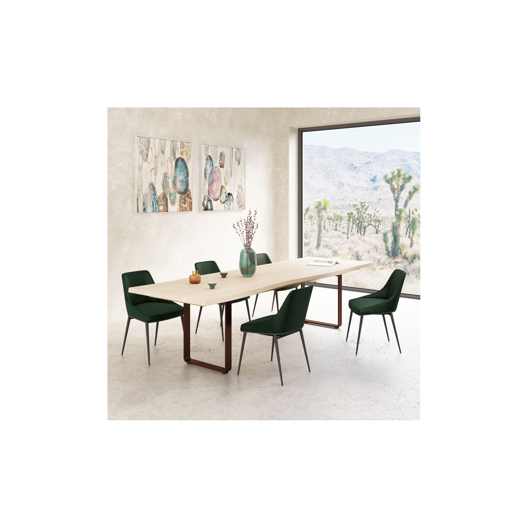 Moe's Home Wilks Dining Table White - Image 2