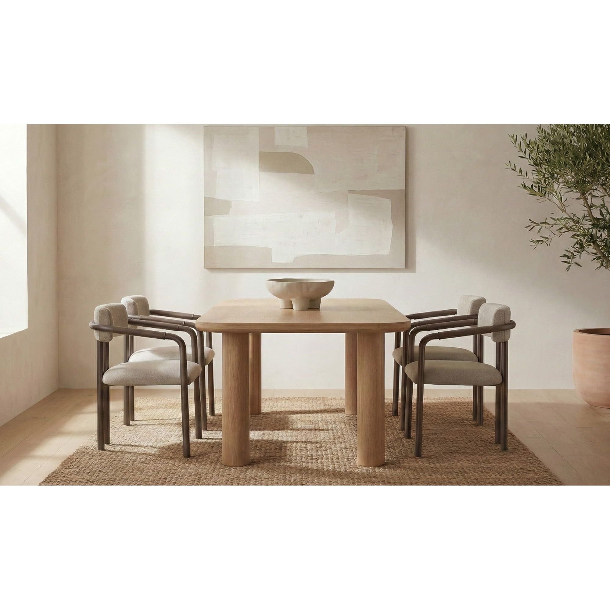 Moe's Home Anders Dining Table Small Natural - Image 2