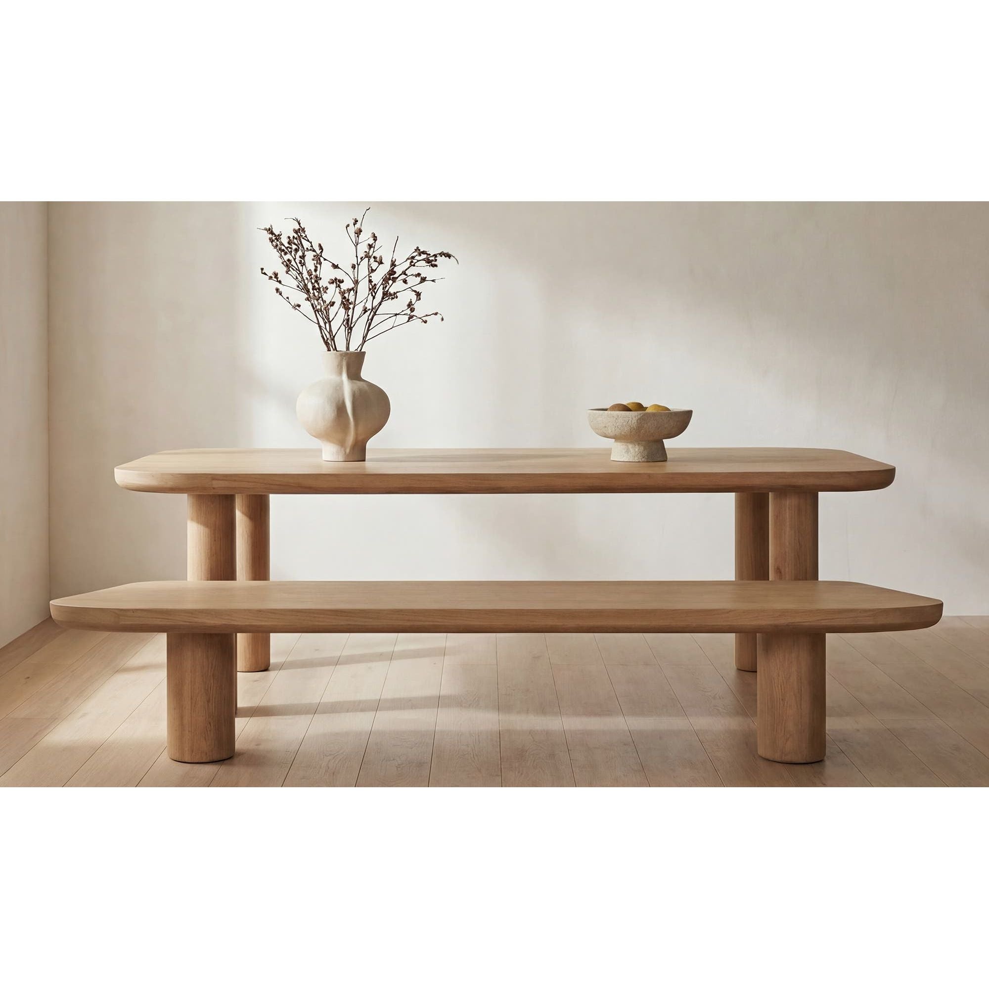 Moe's Home Anders Dining Bench Small Natural - Image 2