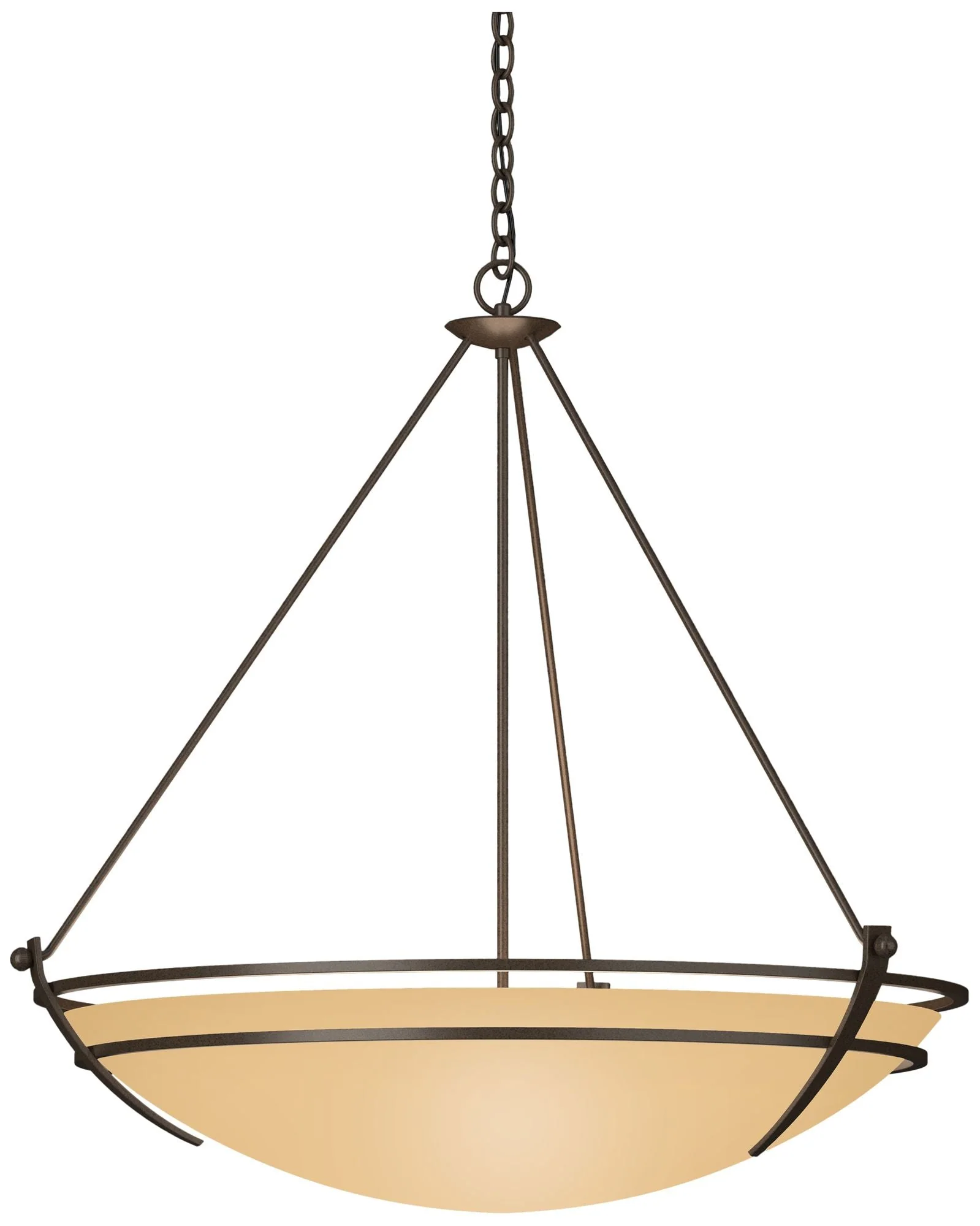 Presidio Tryne 35.1" Wide Large Scale Bronze Pendant With Sand Glass S - Image 1
