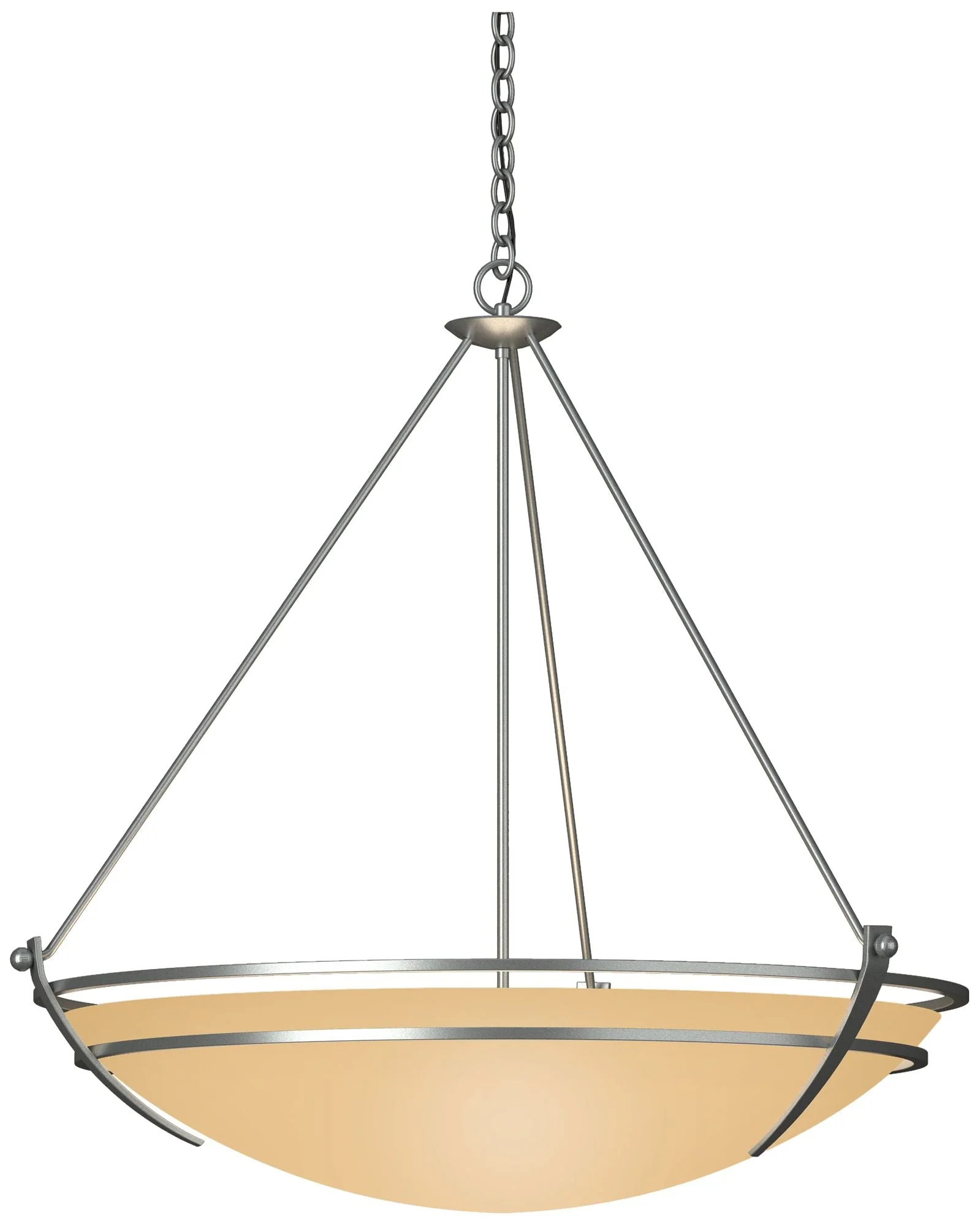 Presidio Tryne 35.1"W Large Scale  Pendant w/ Sand Glass Shade - Image 1
