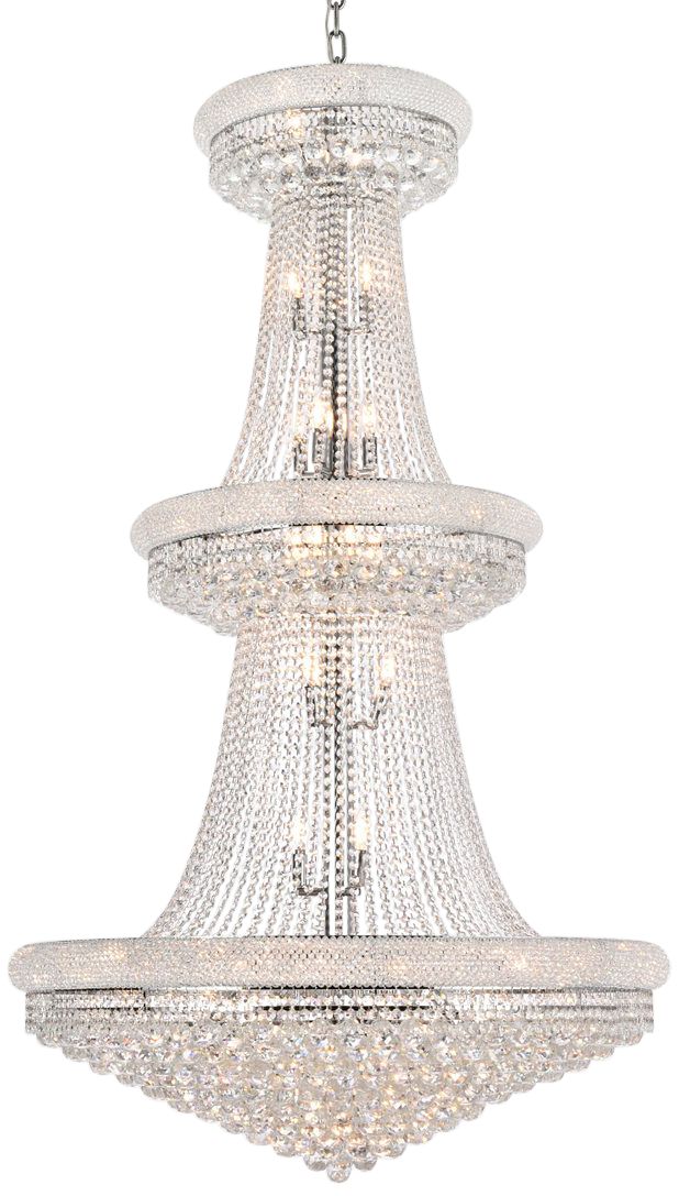 Primo 42" Wide Royal Cut Clear Crystal 38-Light Chandelier - Image 2