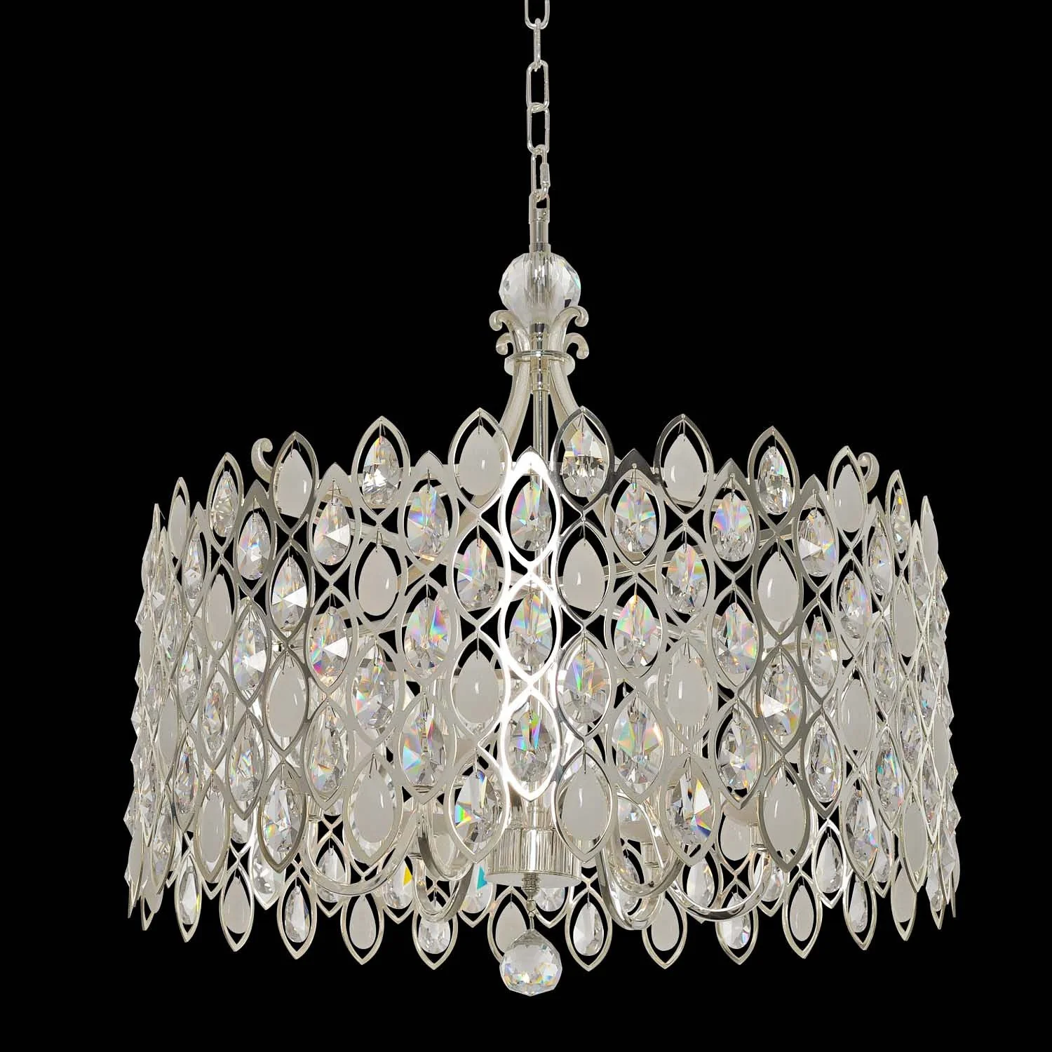 Prive 26" Wide Polished Chrome Pendant Light - Image 1