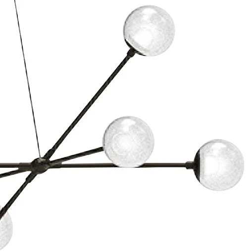 Proton 40" Wide Nickel and White 12-Light LED Pendant Light - Image 2