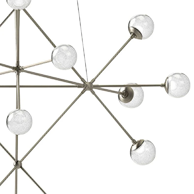 Proton? 40"W Satin Nickel 18-Light LED Pendant Light - Image 2