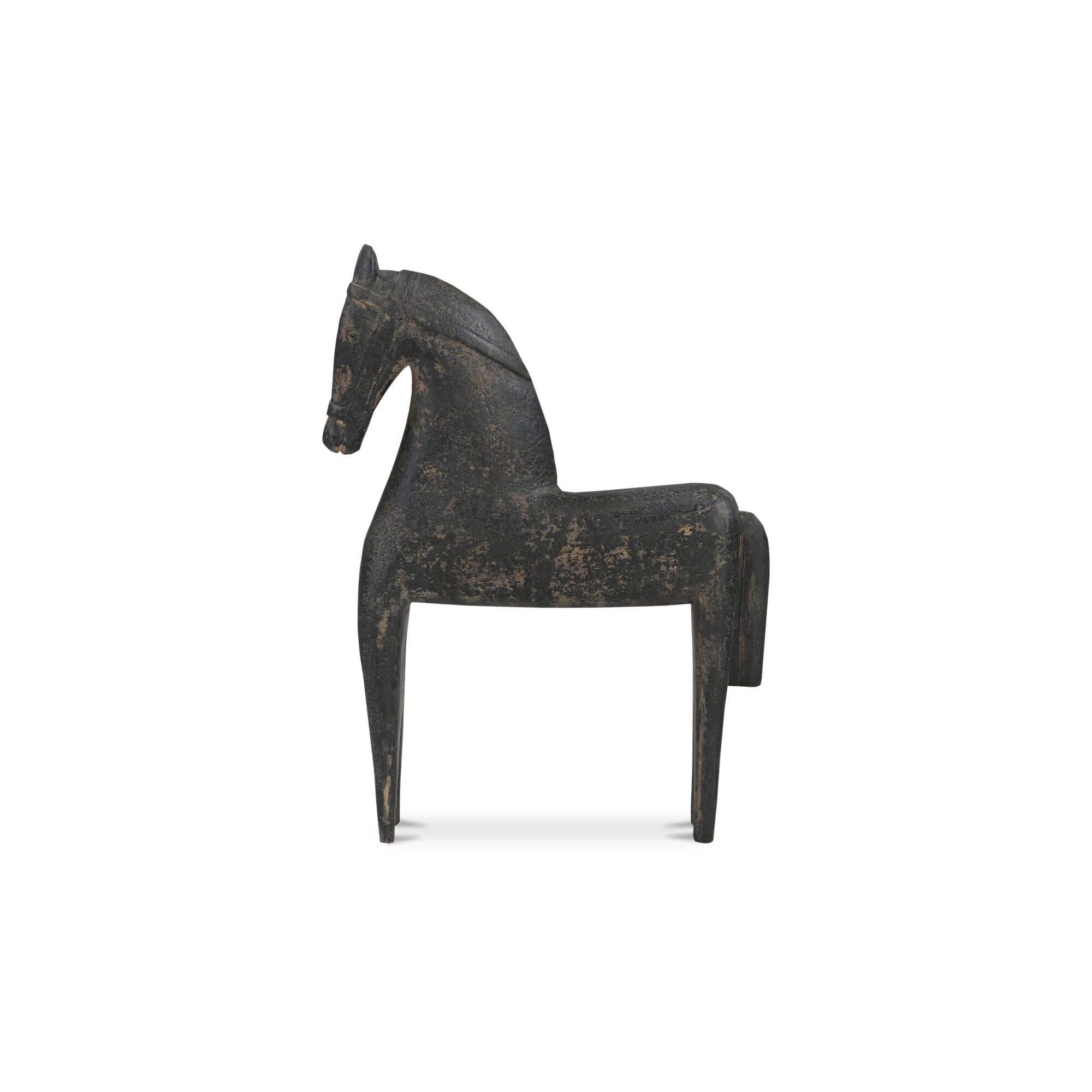 Moe's Home Gallant Wooden Sculpture Black - Image 1