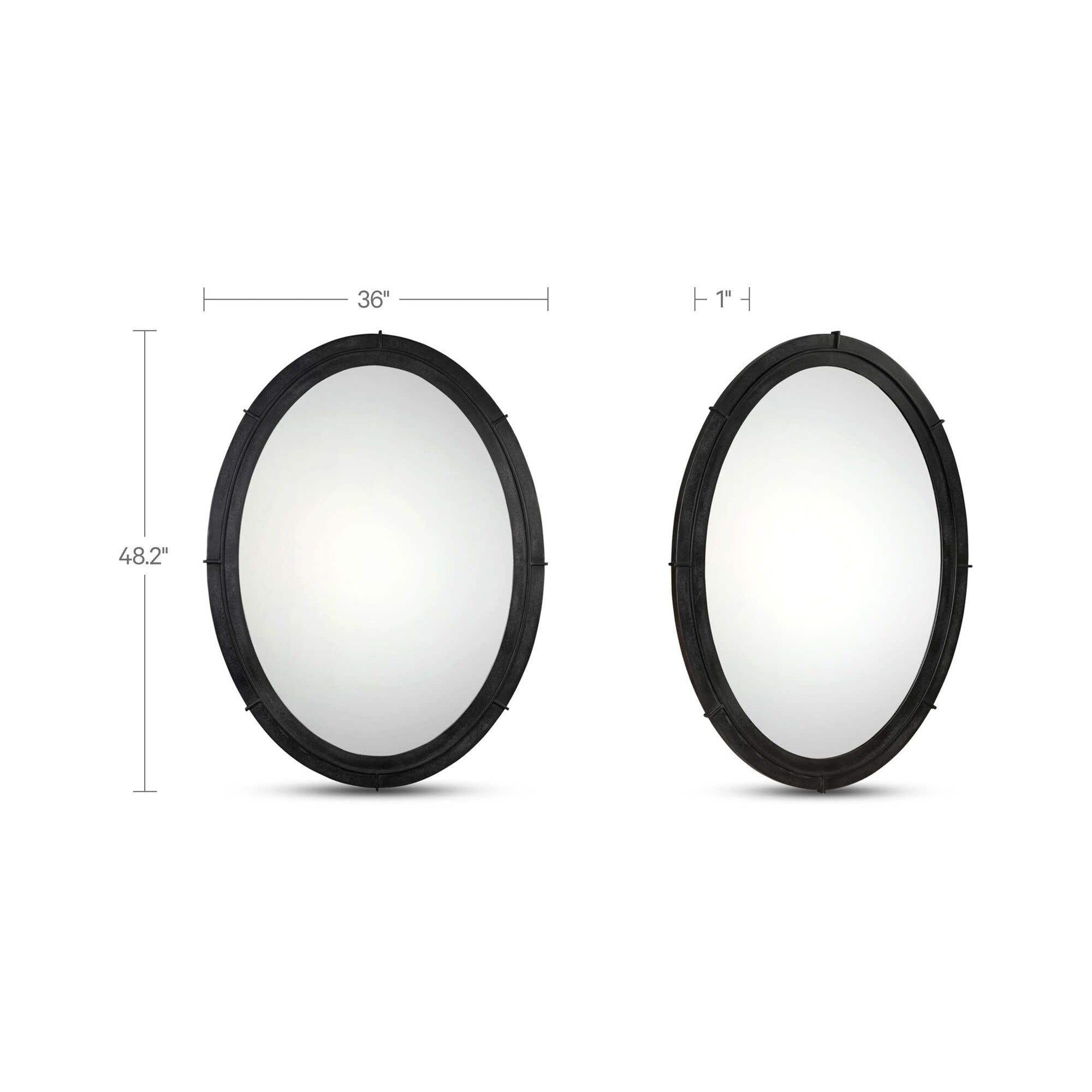 Moe's Home Antoni Mirror Black Large Black - Image 3