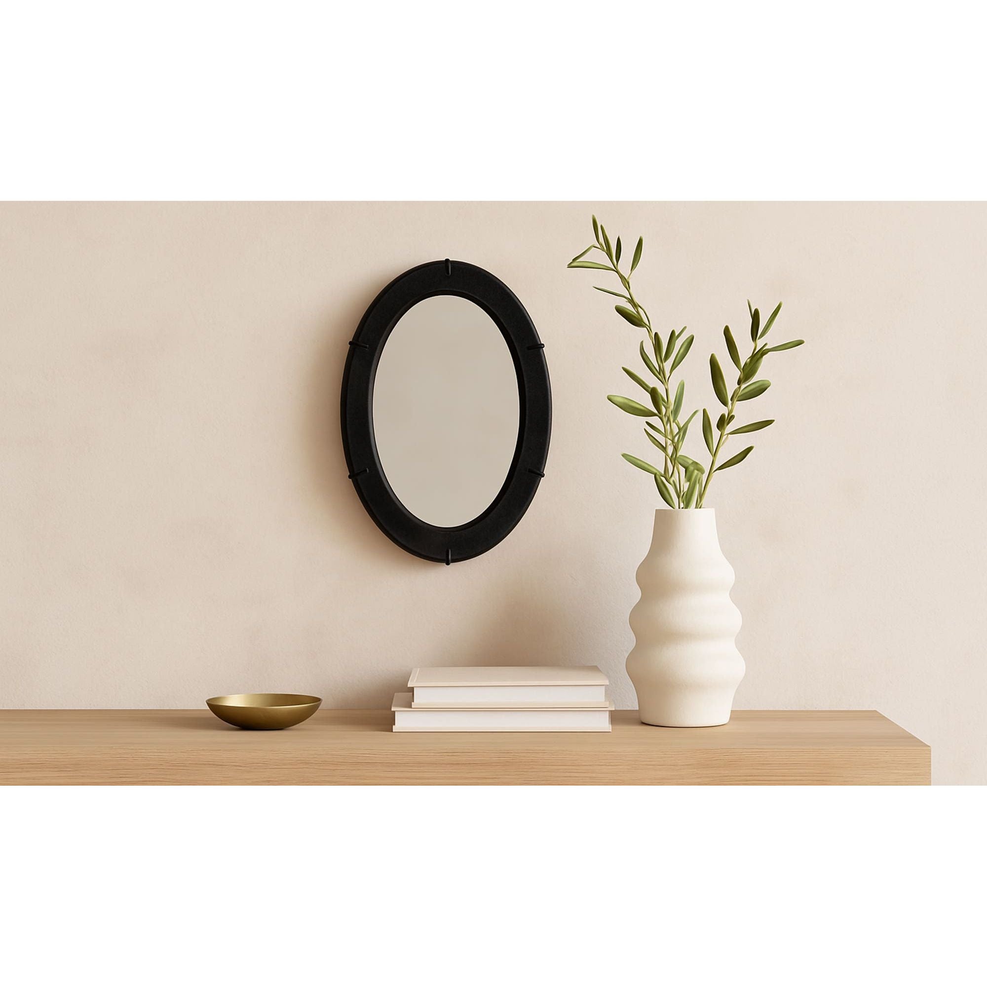 Moe's Home Antoni Mirror Black Small Black - Image 2