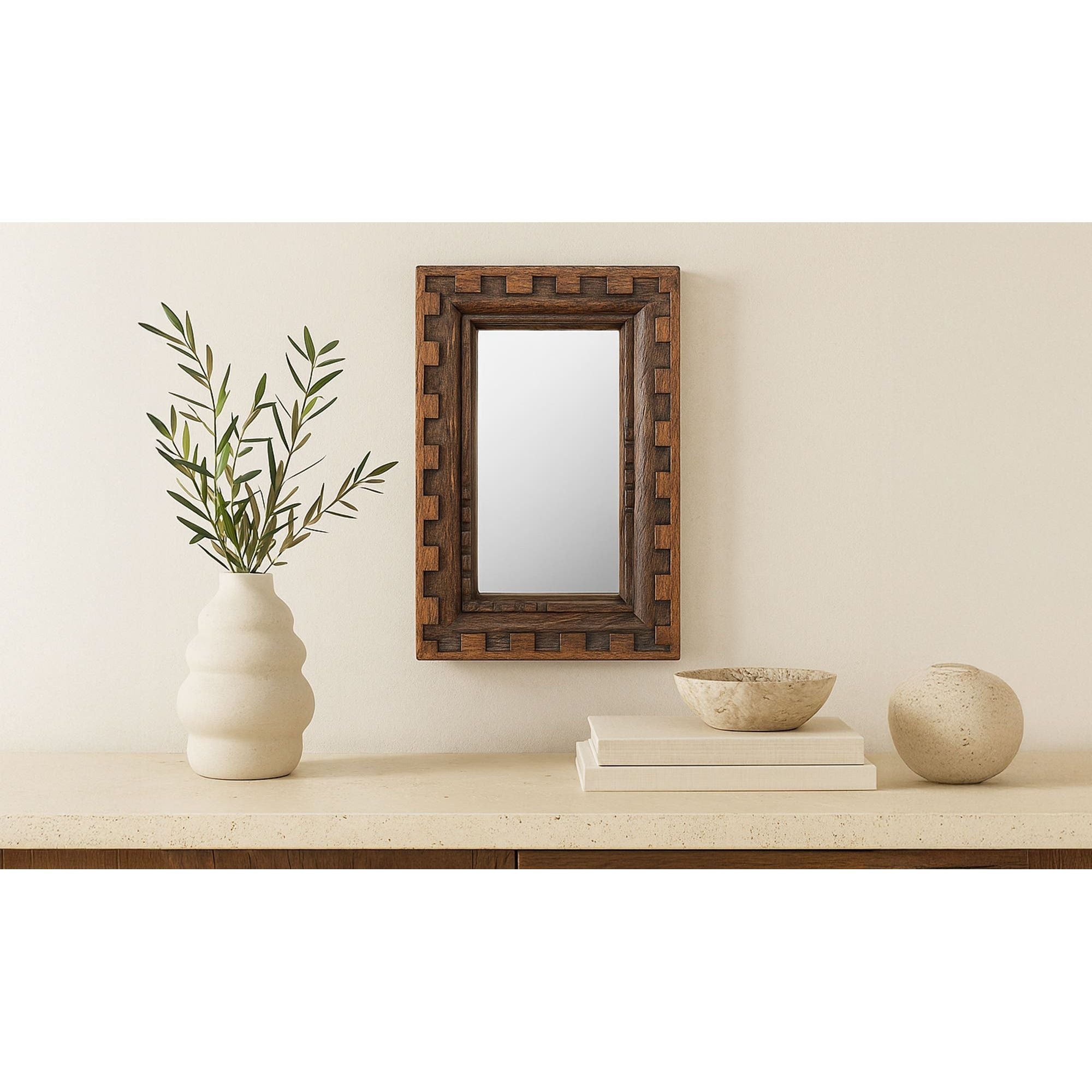 Moe's Home Holland Mirror Small Brown - Image 3