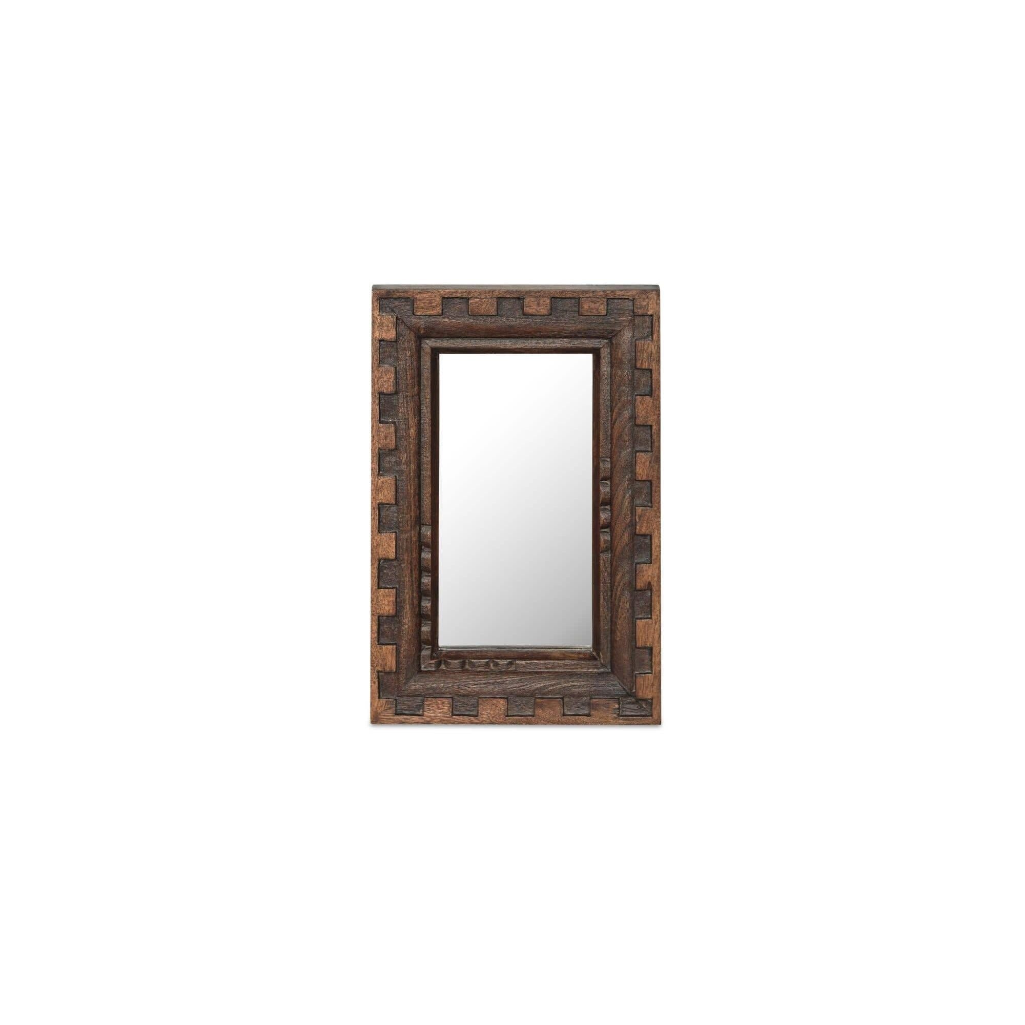 Moe's Home Holland Mirror Small Brown - Image 1
