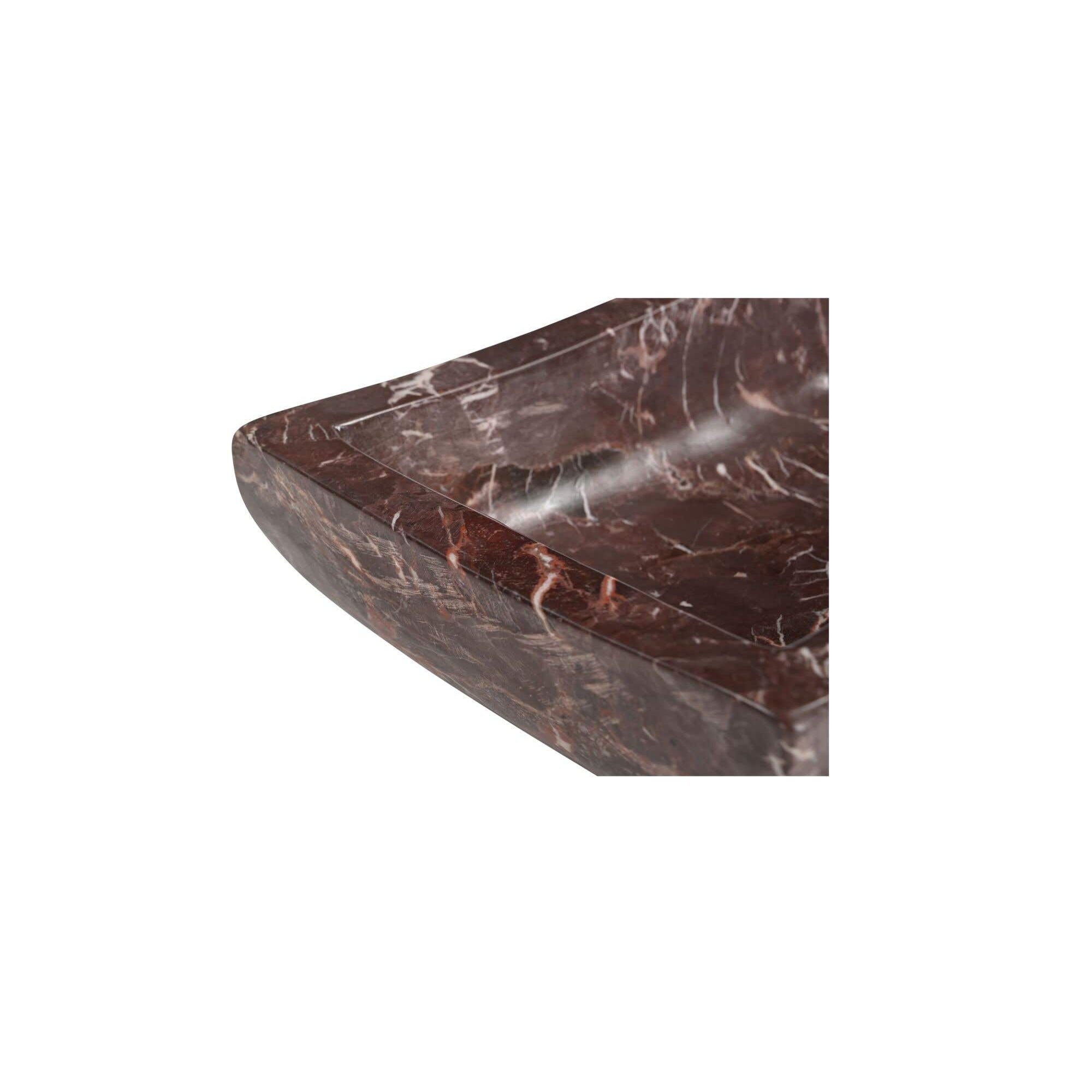 Moe's Home Piero Basin Deep Red Marble - Image 3
