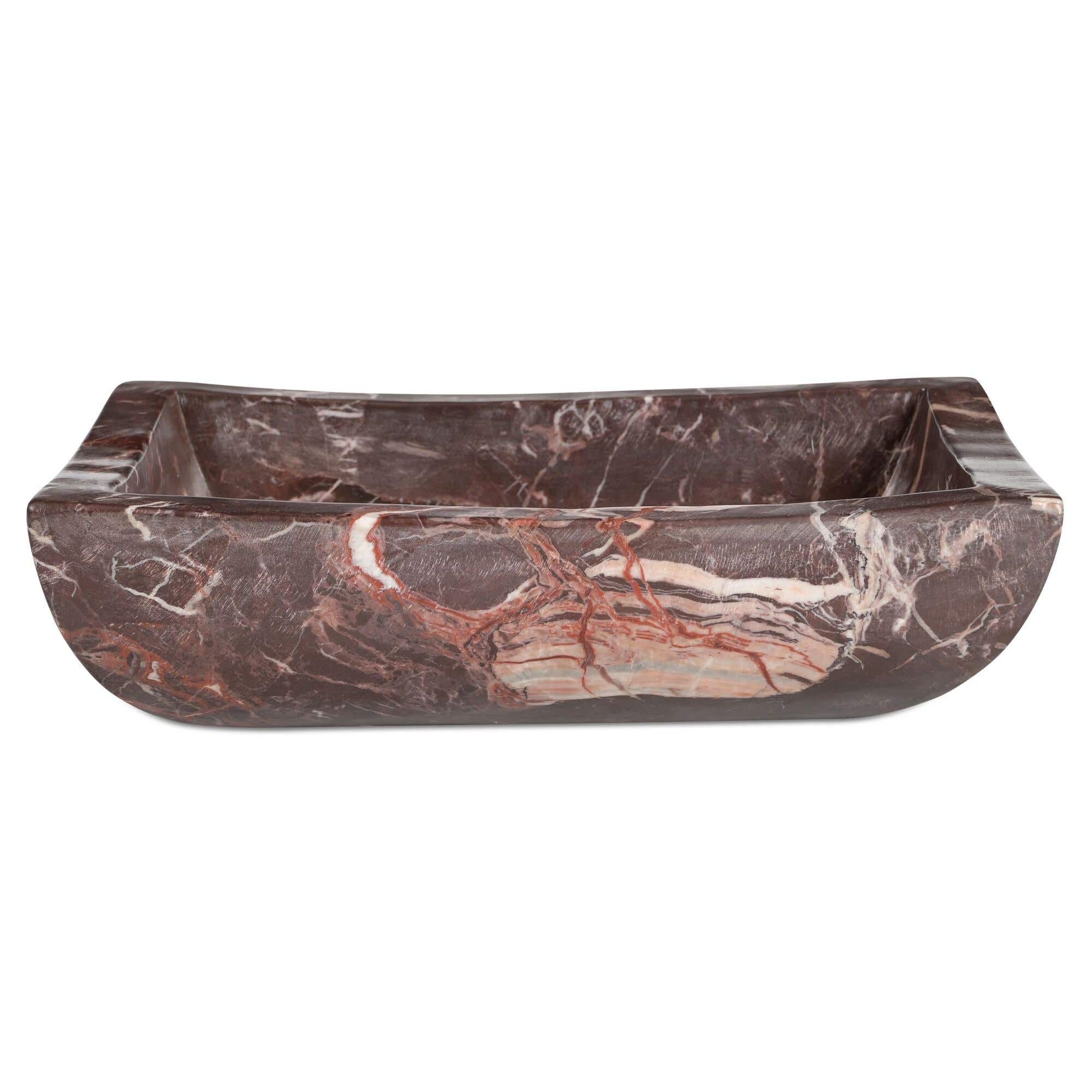 Moe's Home Piero Basin Deep Red Marble - Image 1