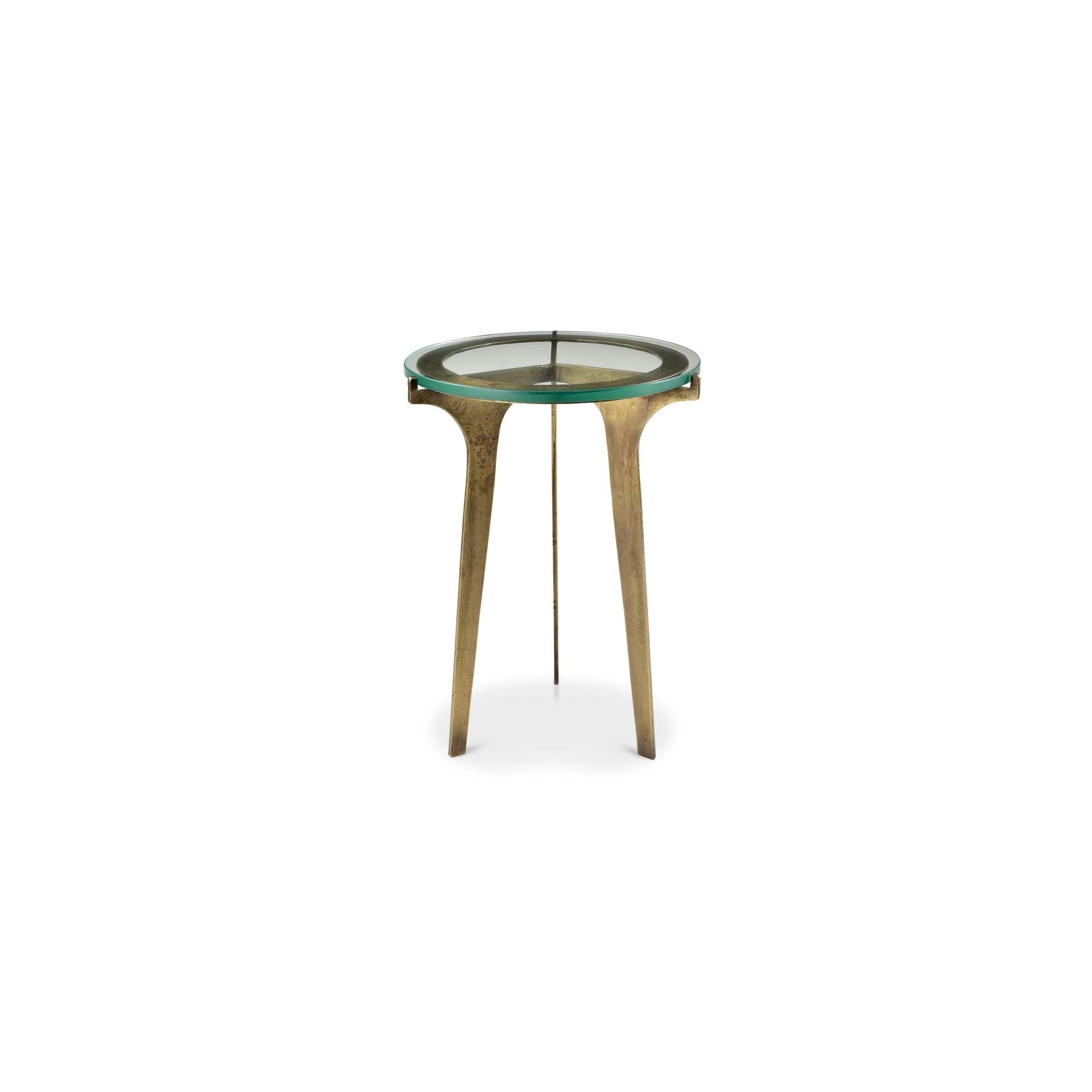 Moe's Home Collection Halvorsen Brass Accent Table - Image 1